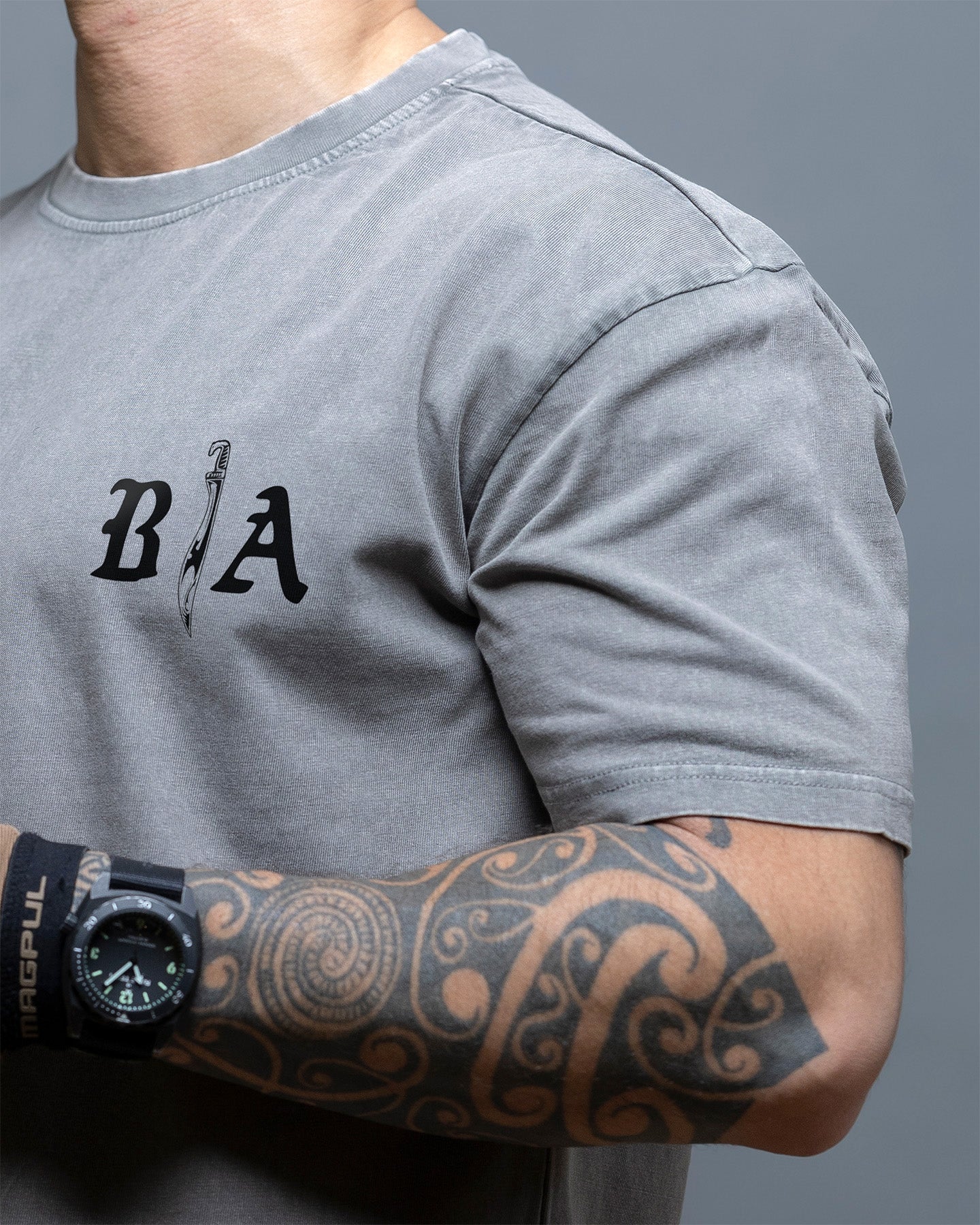 Футболка Brothers In Arms Die Once Oversized - Grey