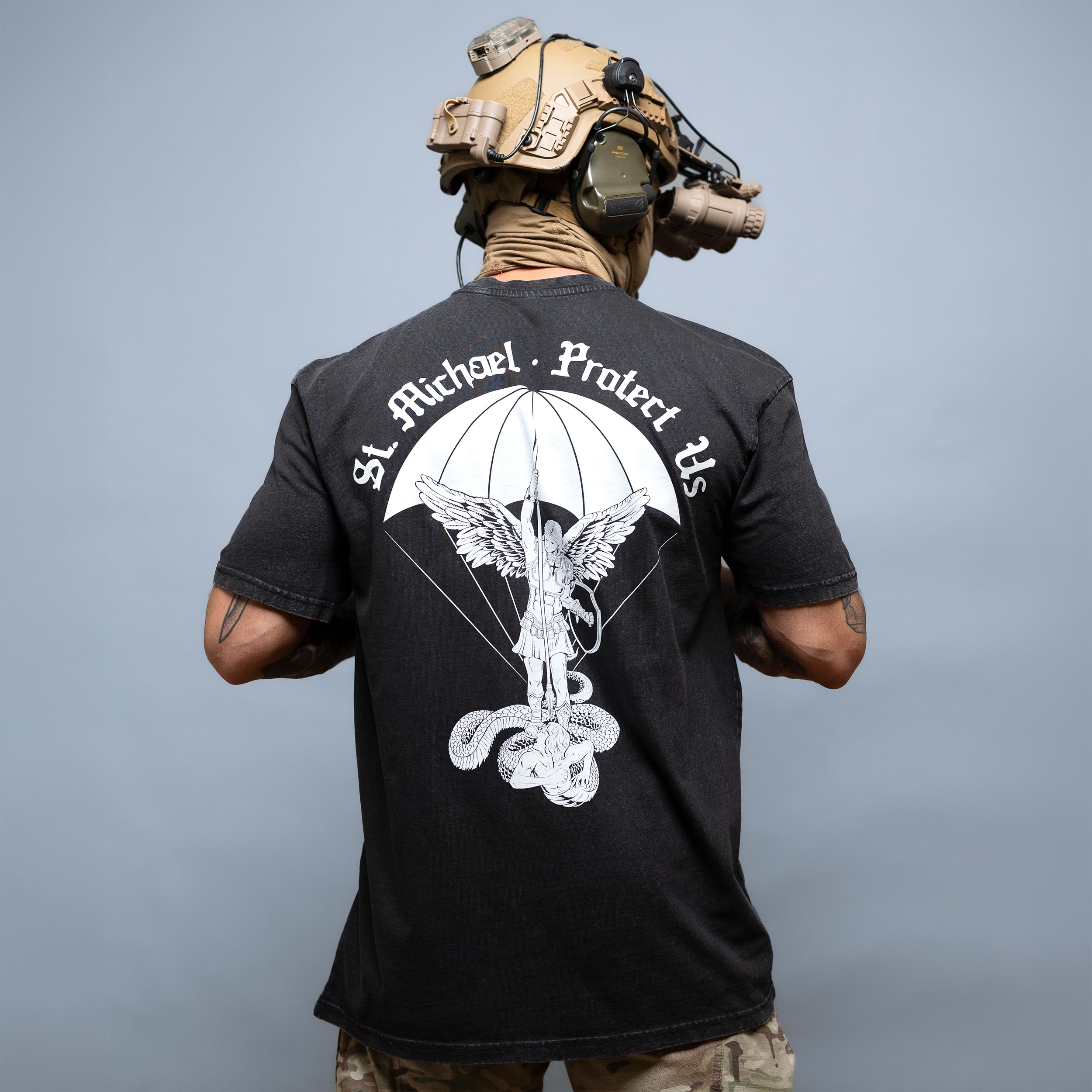 Футболка Brothers In Arms St. Michael Oversized - Black