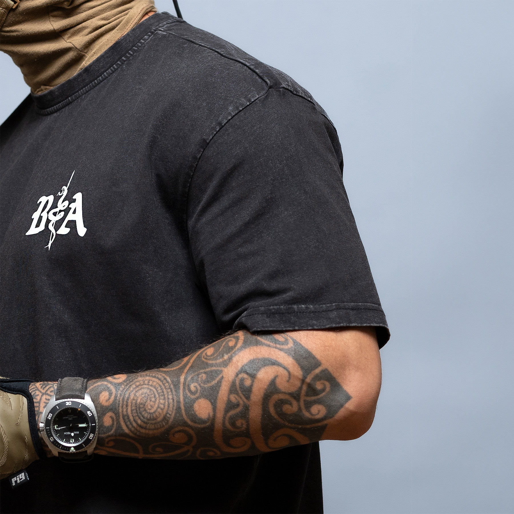 Футболка Brothers In Arms St. Michael Oversized - Black
