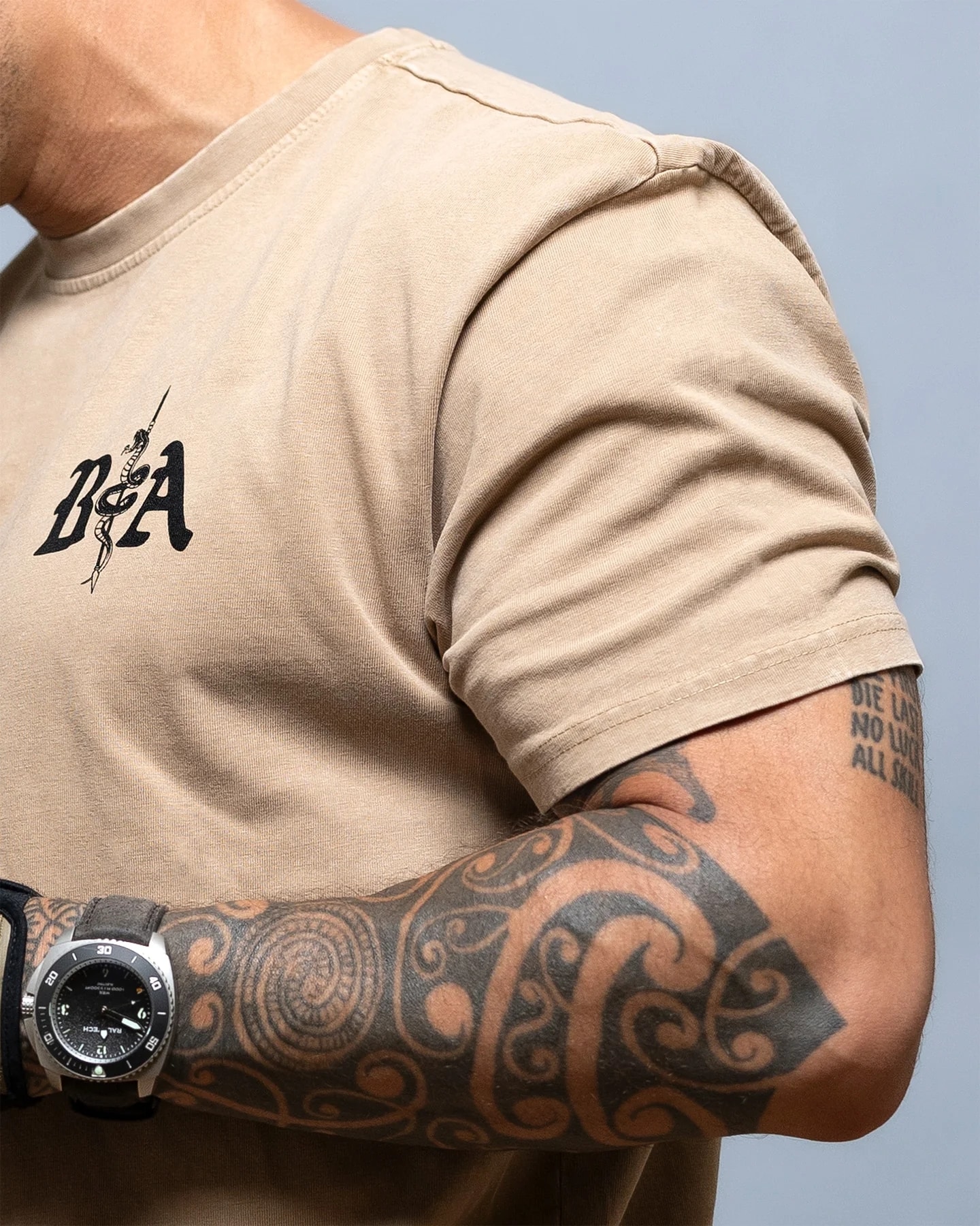 Brothers In Arms St. Michael Oversized T-Shirt - Coyote