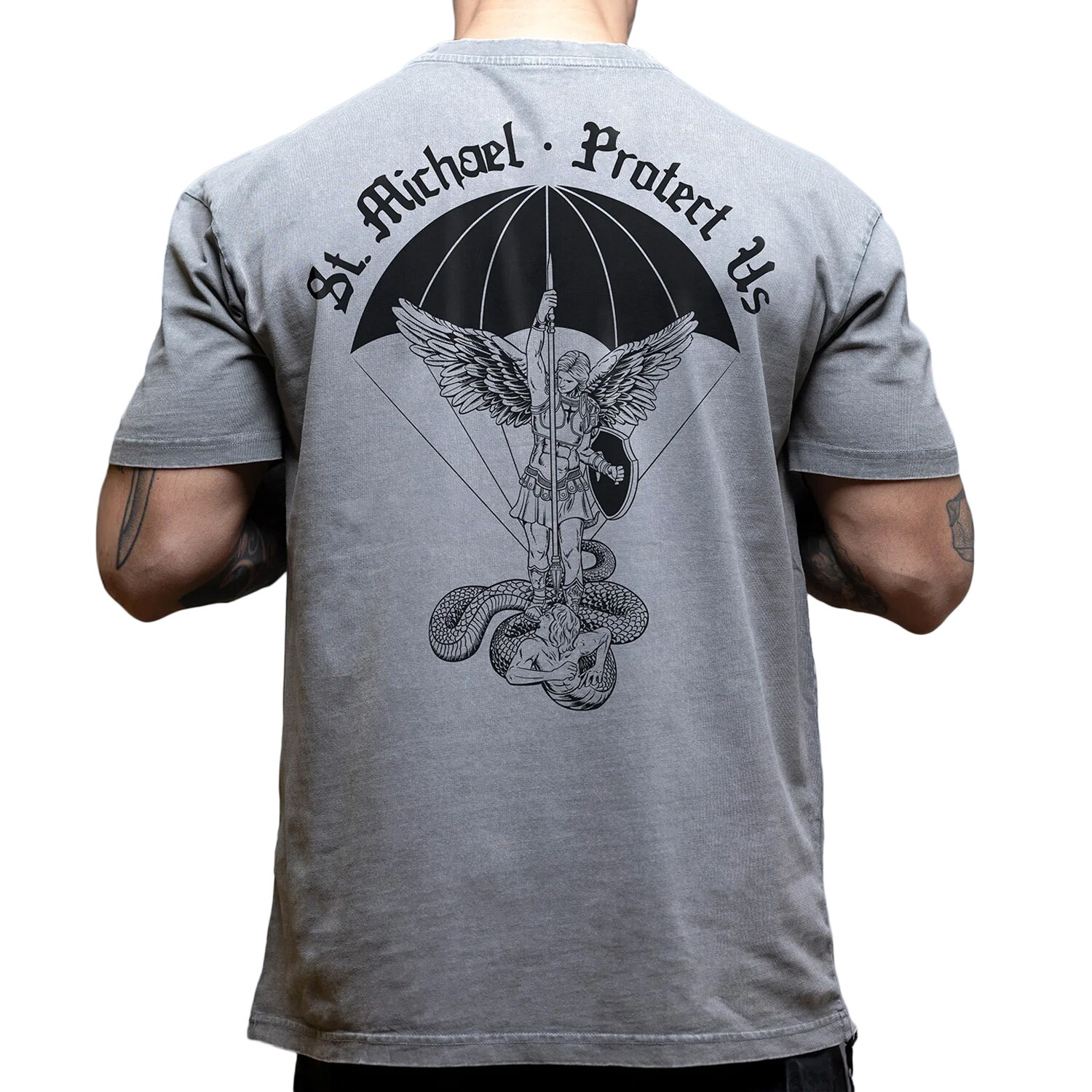 Koszulka T-shirt Brothers In Arms St. Michael Oversized - Grey