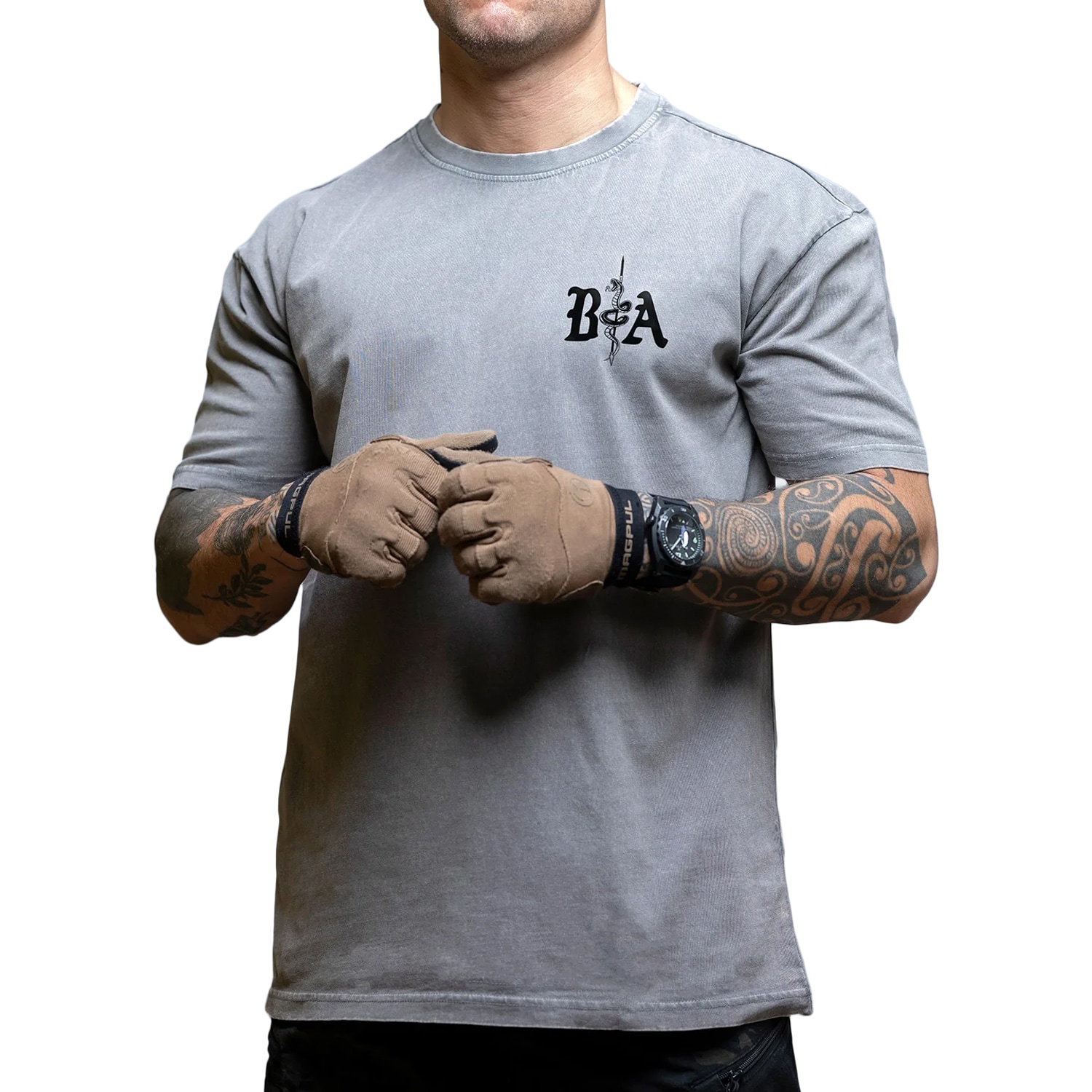 Футболка Brothers In Arms St. Michael Oversized - Grey