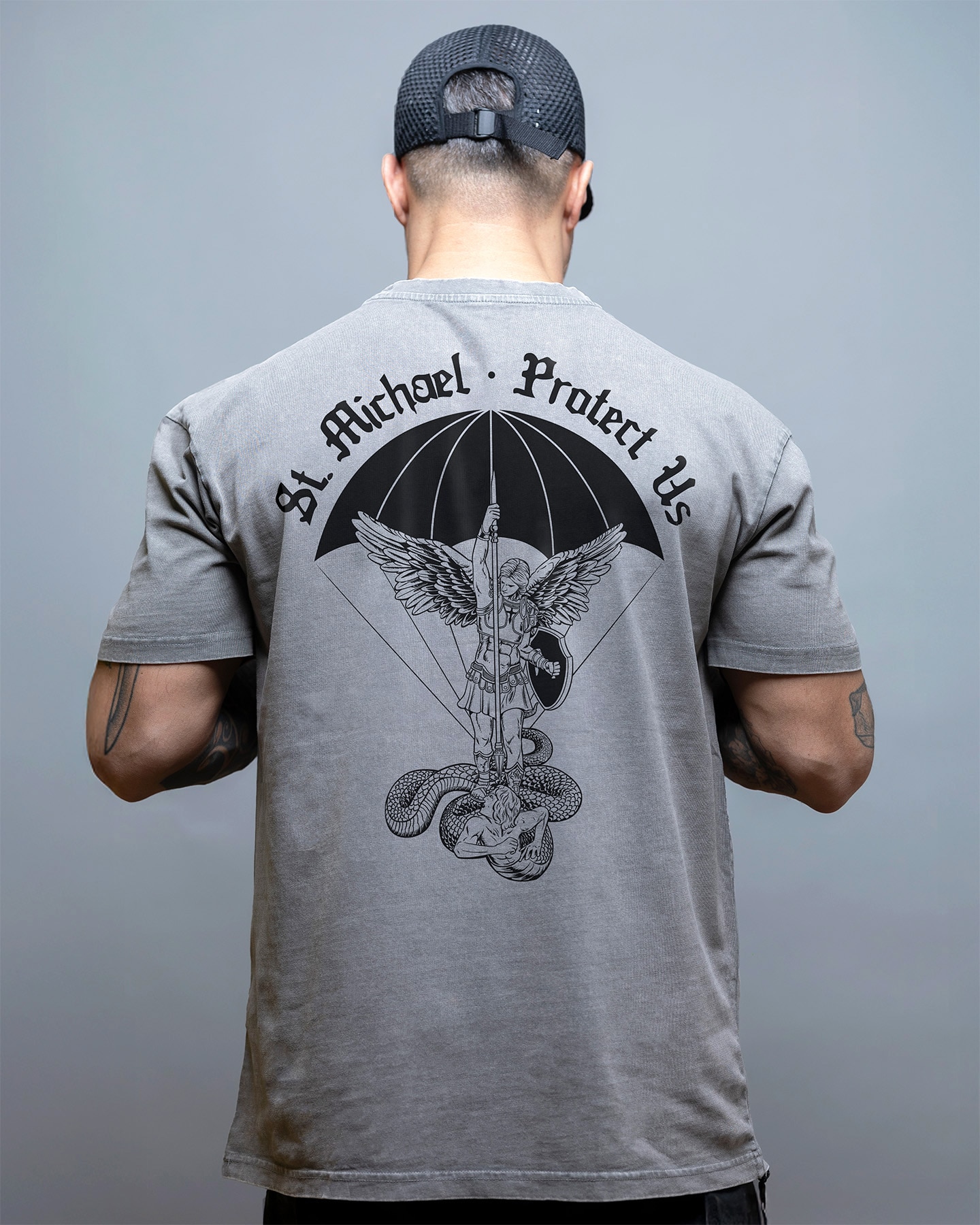 Футболка Brothers In Arms St. Michael Oversized - Grey