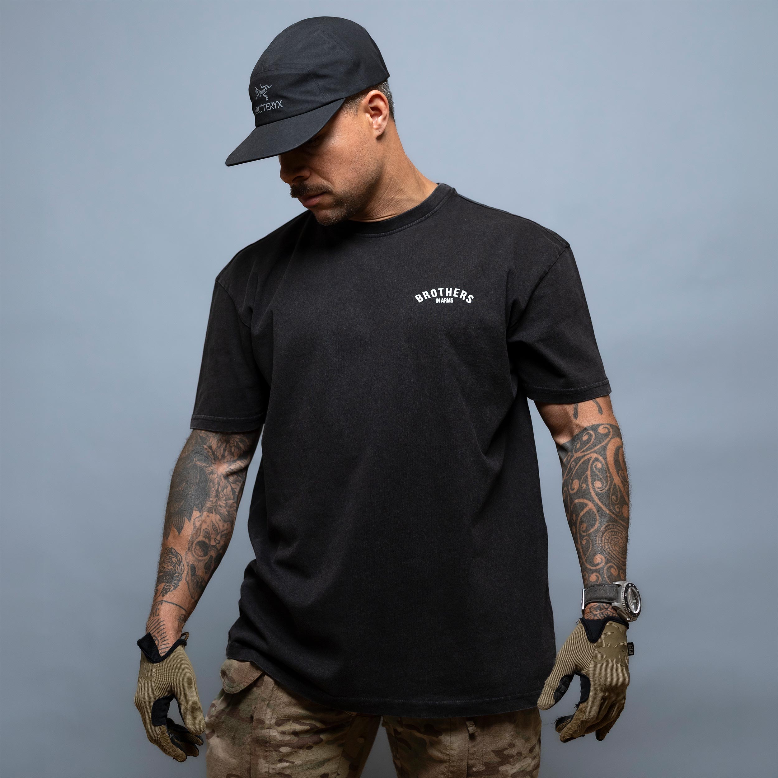 Футболка Brothers In Arms Team Oversized - Black