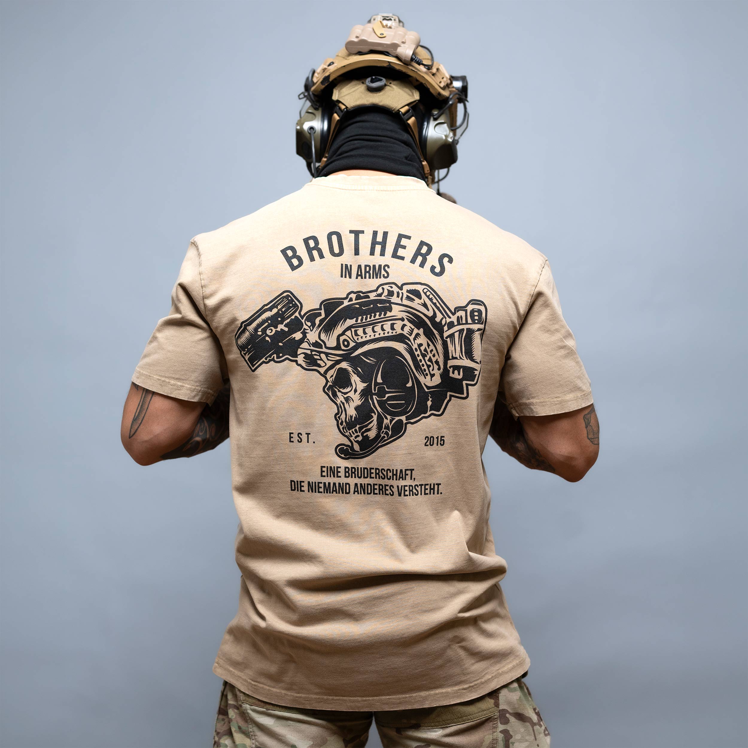 Koszulka T-shirt Brothers In Arms Team Oversized - Coyote