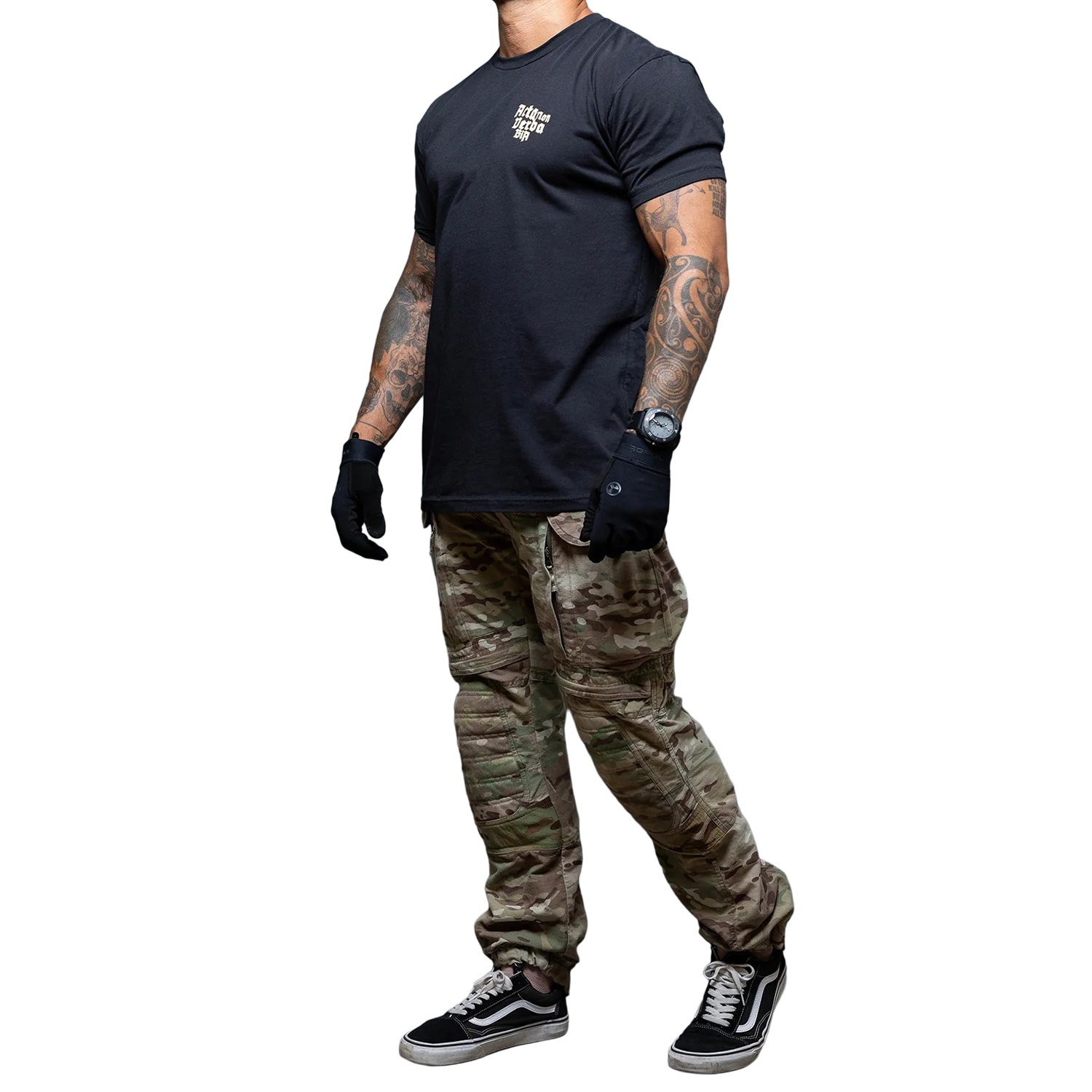 Koszulka T-Shirt Brothers In Arms Acta non Verba - Black