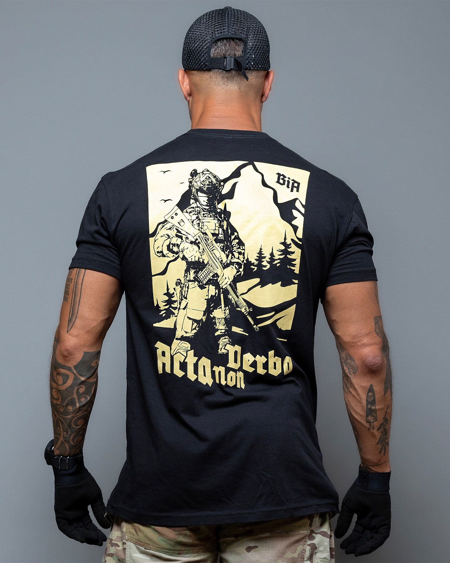 Футболка Brothers In Arms Acta non Verba - Black