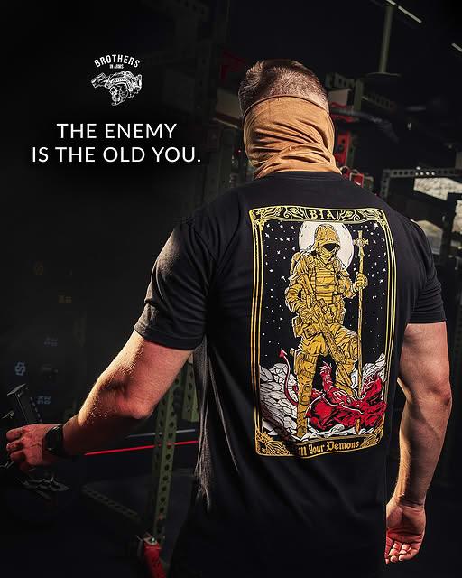 Koszulka T-Shirt Brothers In Arms Demons - Black