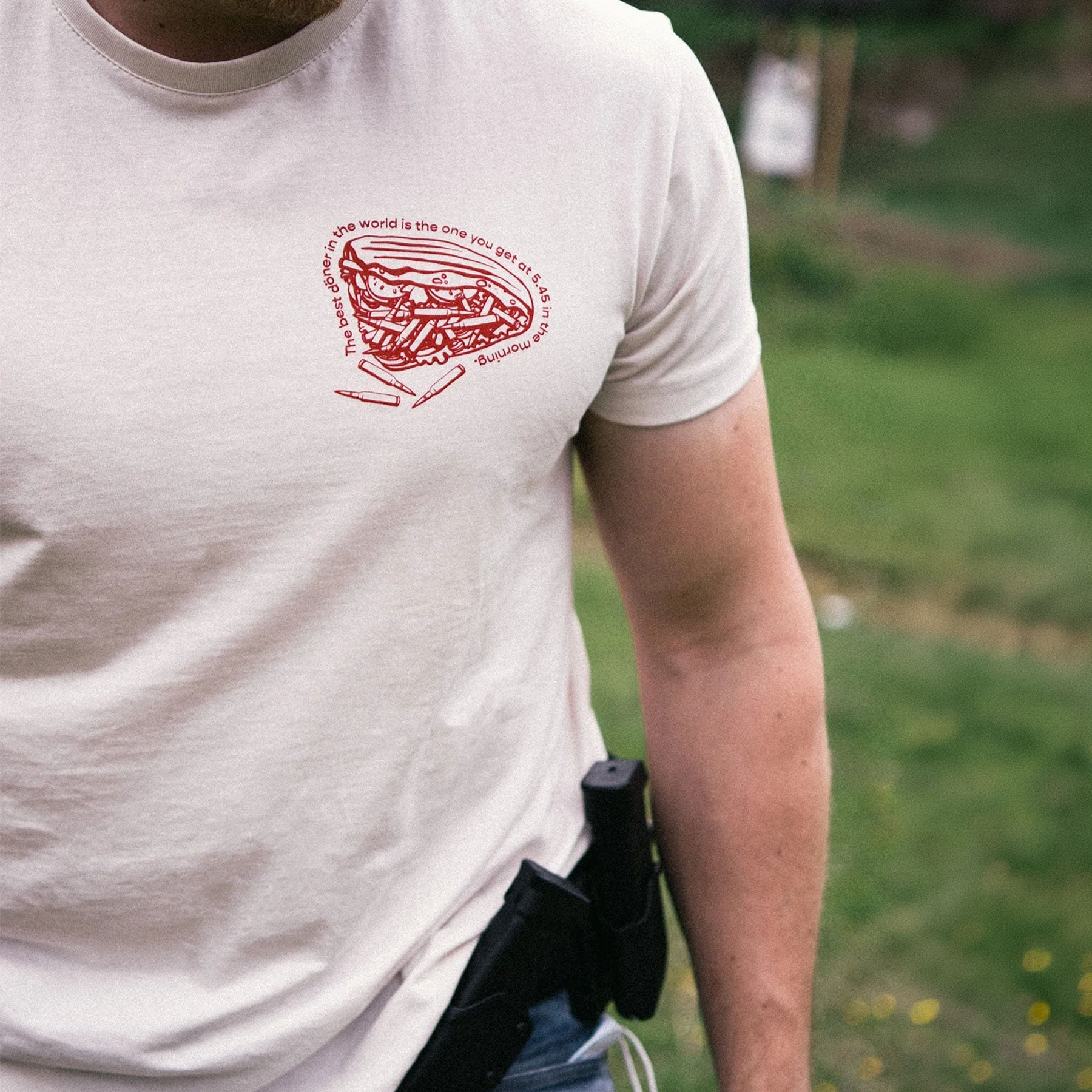 Koszulka T-Shirt Brothers In Arms Döner Kalash - White