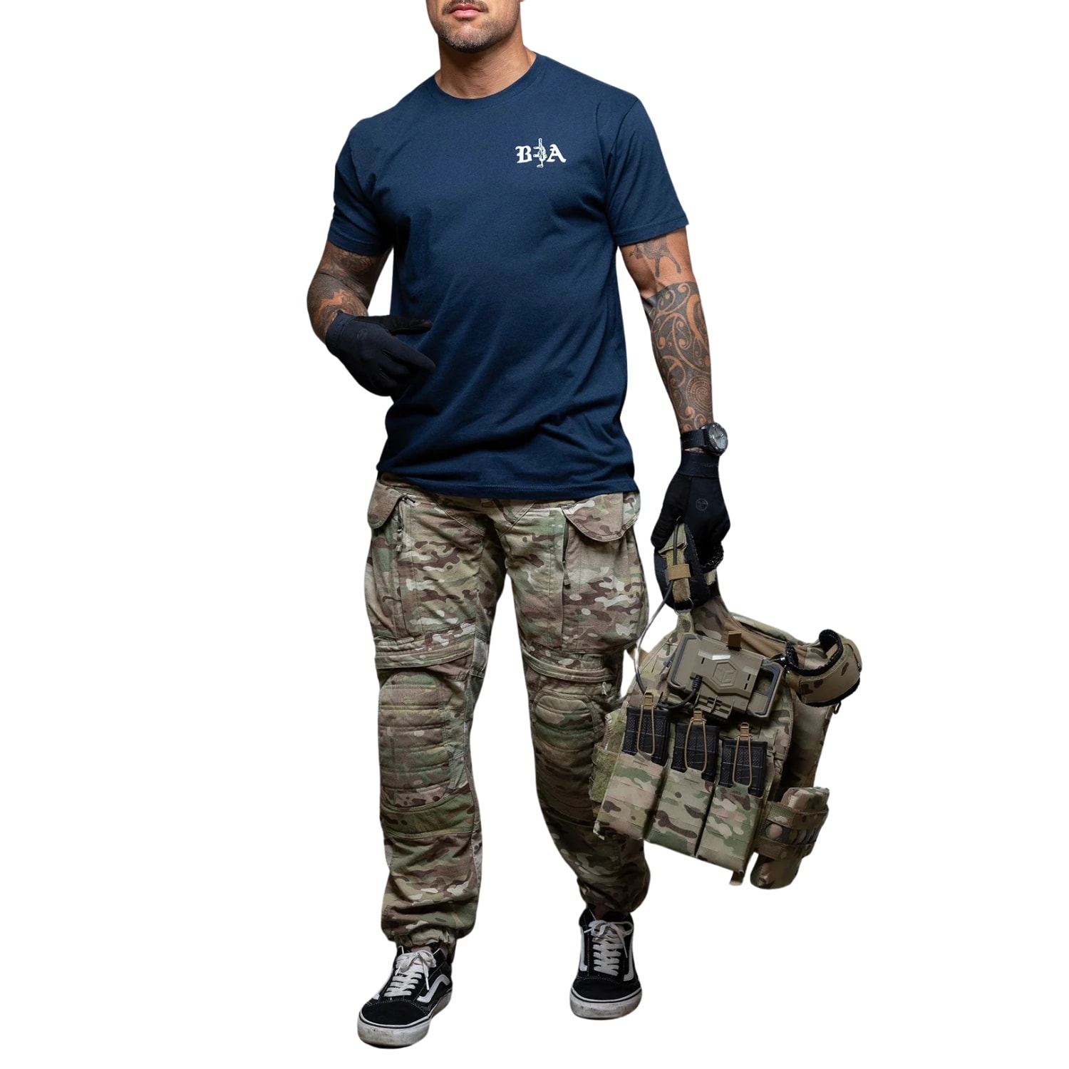 Koszulka T-shirt Brothers In Arms Hard Times - Navy
