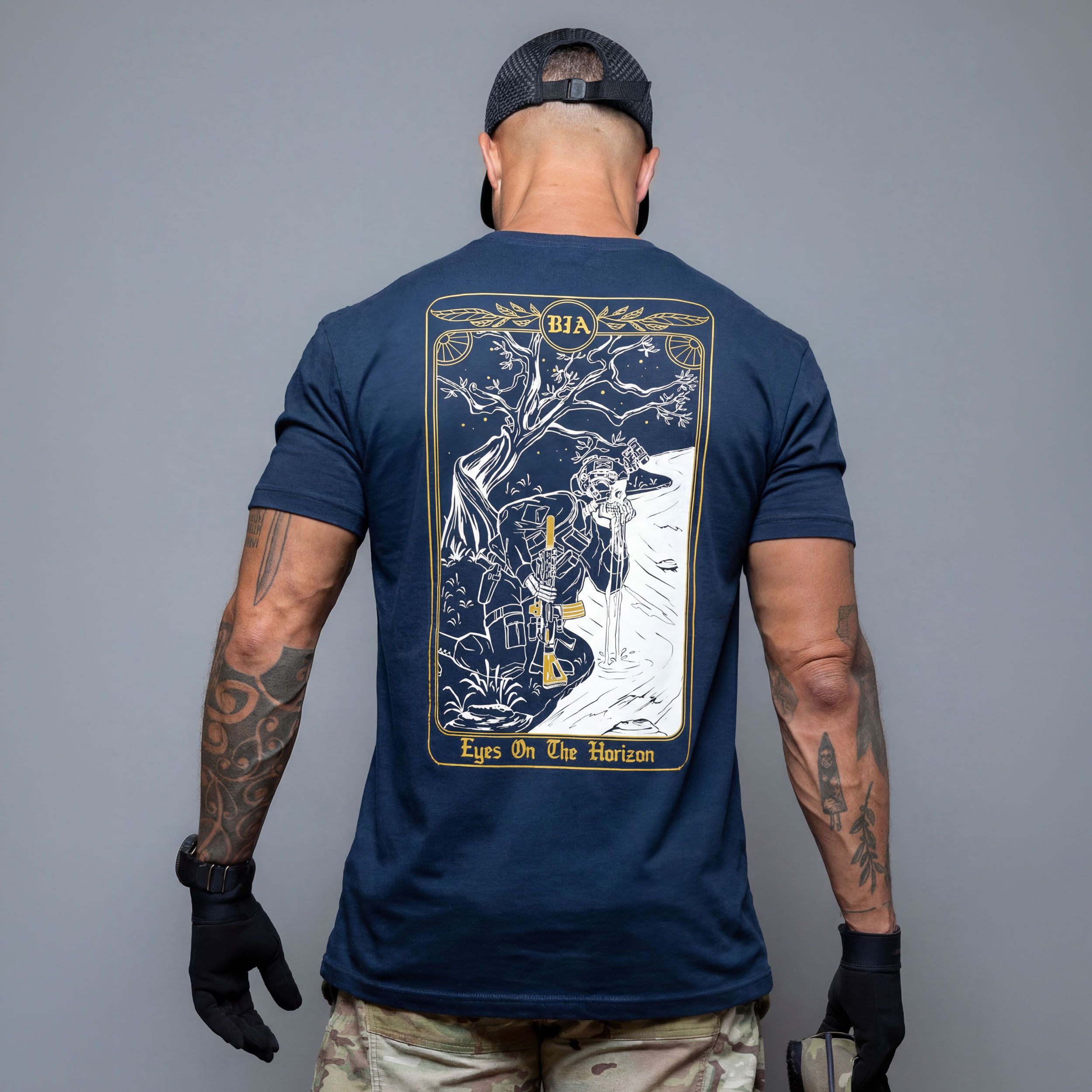 Brothers In Arms Horizon T-Shirt - Navy