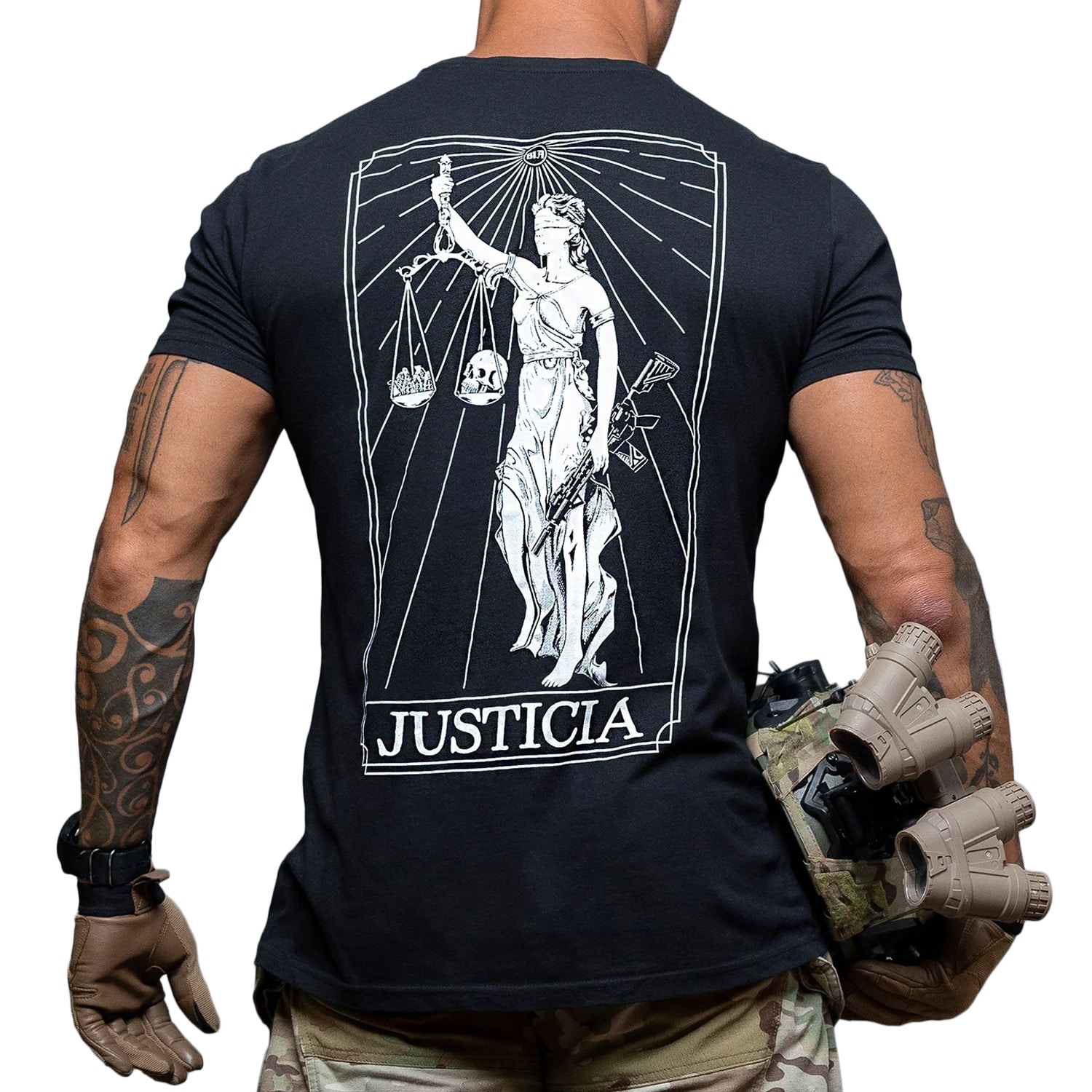 Koszulka T-Shirt Brothers In Arms Justicia - Black
