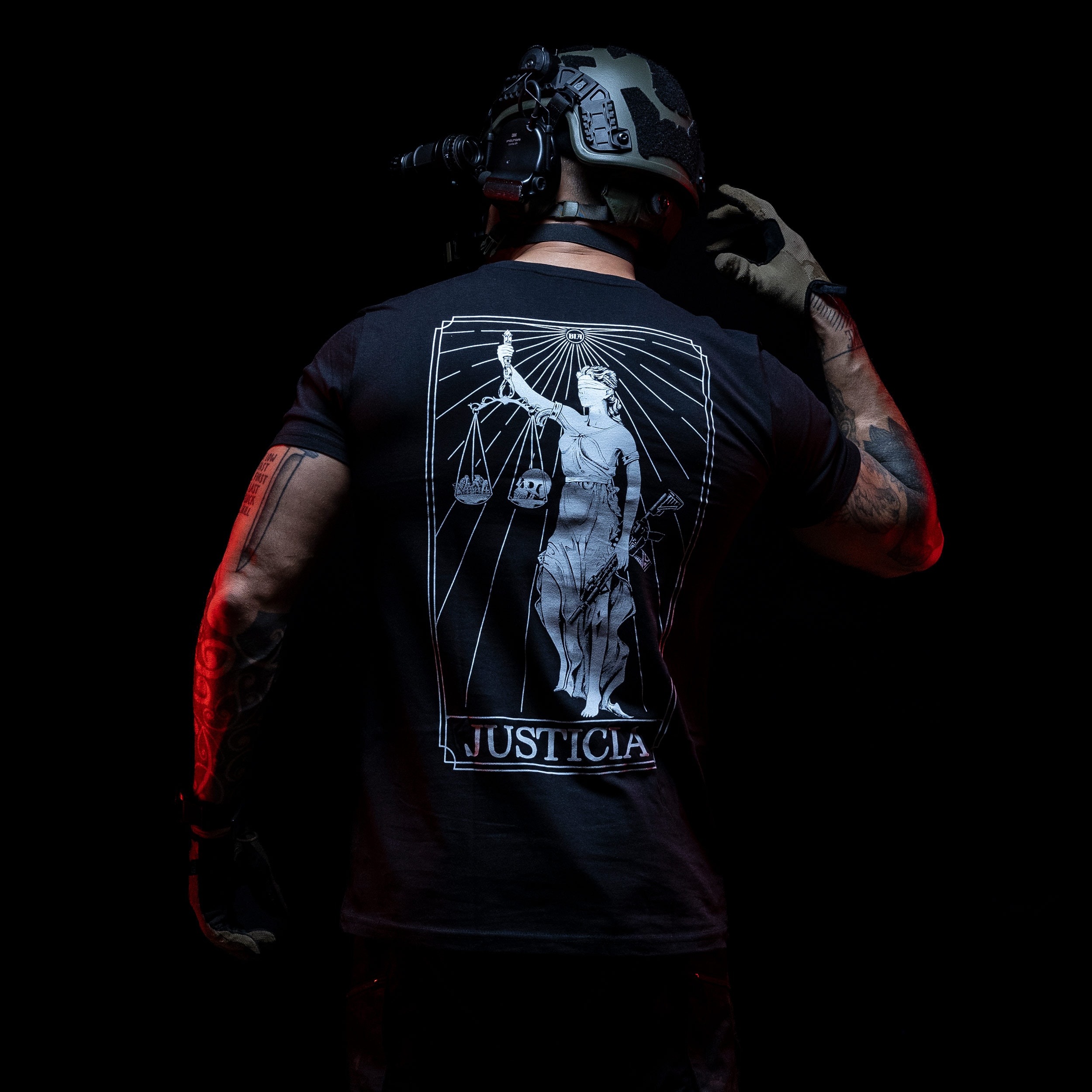 Koszulka T-Shirt Brothers In Arms Justicia - Black