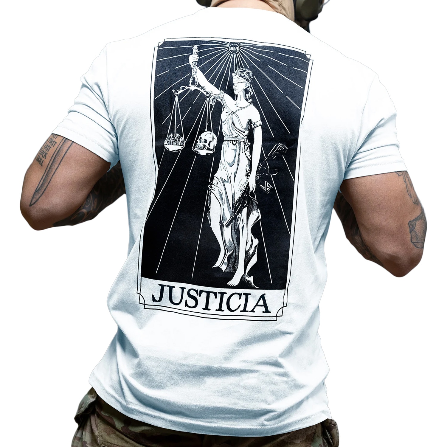Koszulka T-Shirt Brothers In Arms Justicia - White