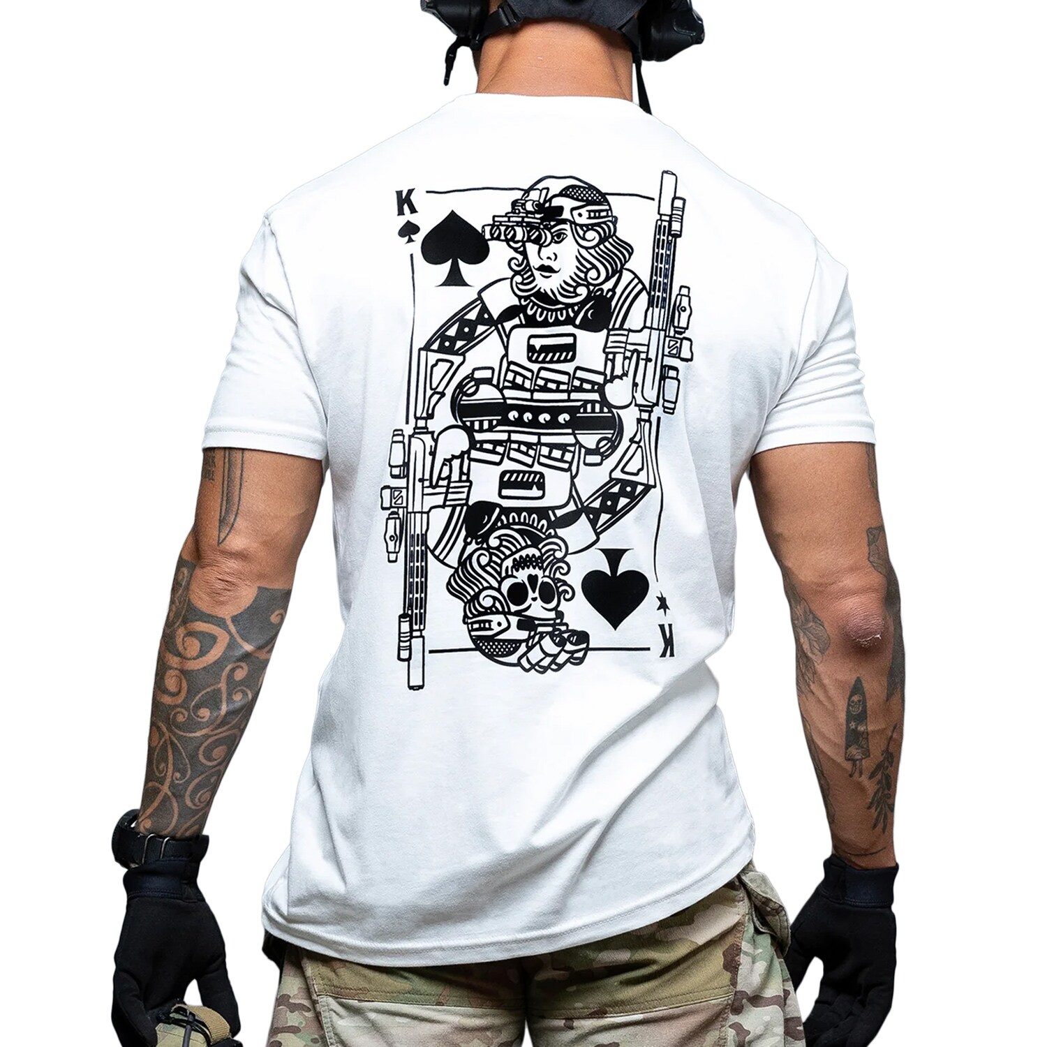 Koszulka T-Shirt Brothers In Arms Kings of Spades - White