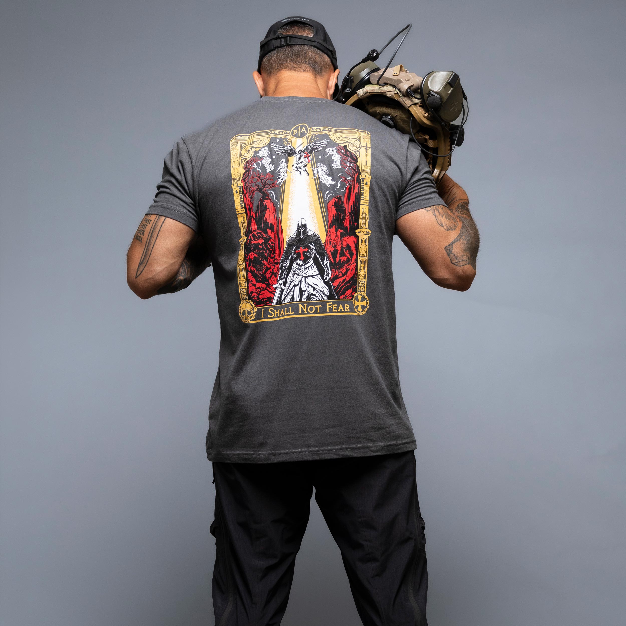 Koszulka T-Shirt Brothers In Arms No Fear - Steel Grey