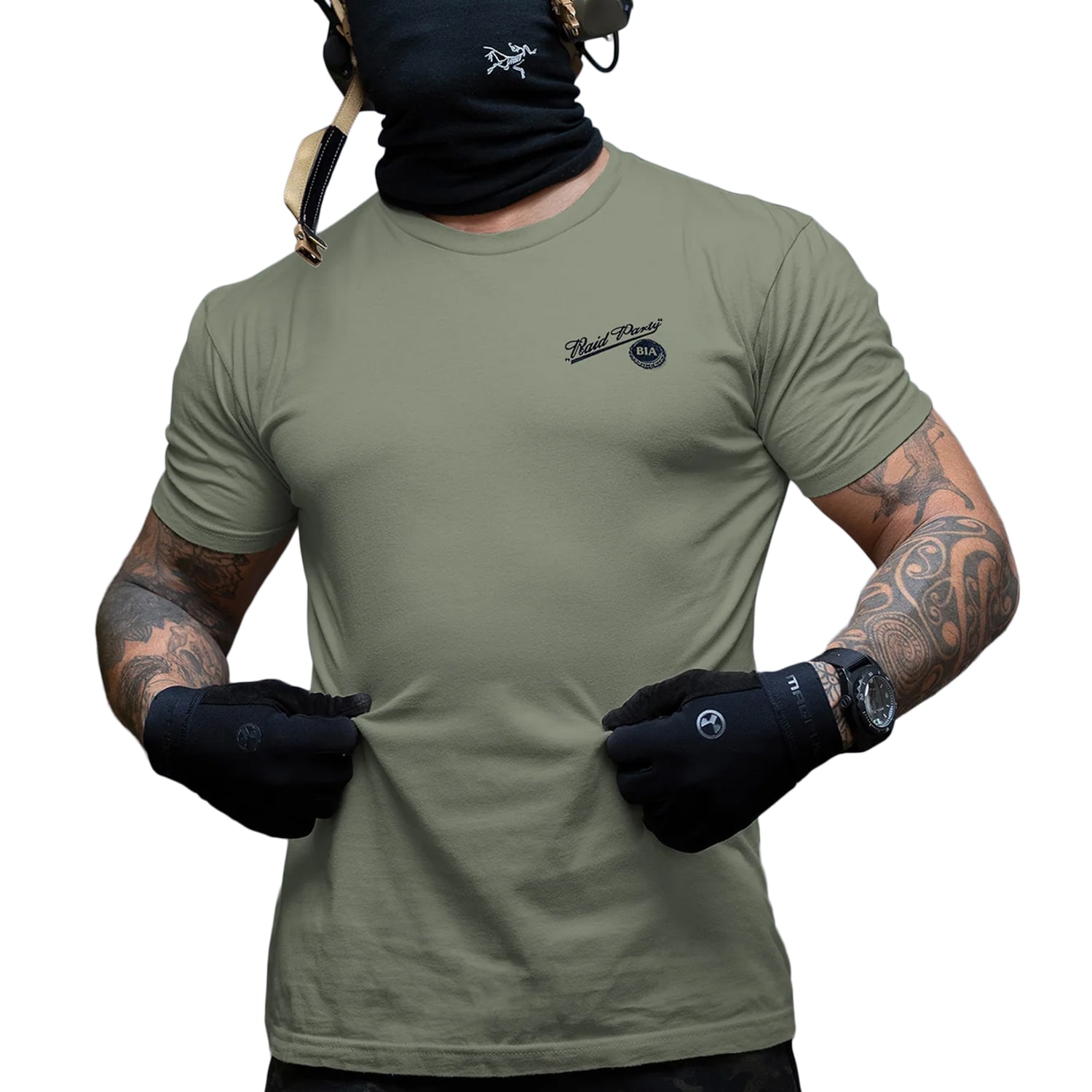 Koszulka T-Shirt Brothers In Arms Raid Party - Olive