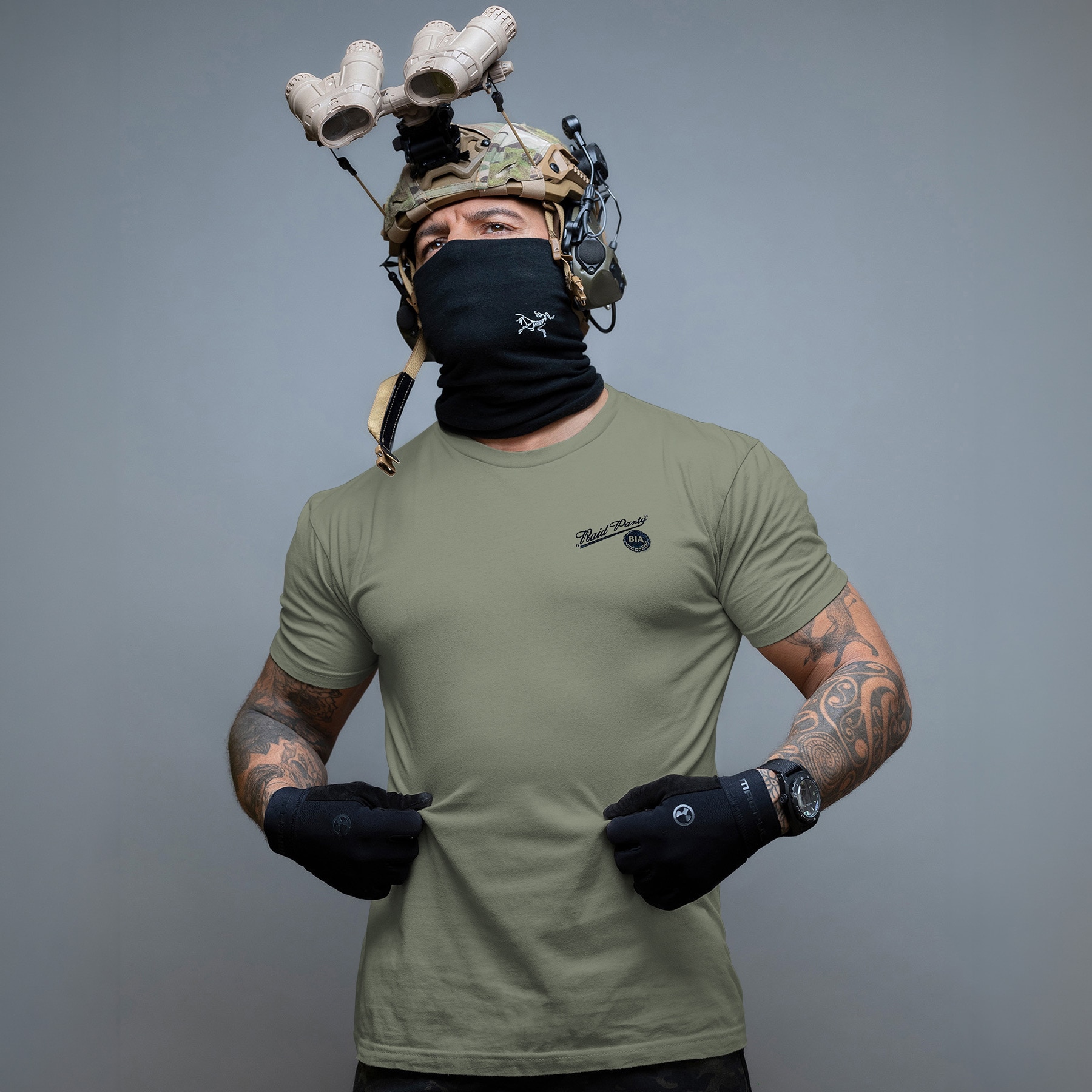 Футболка Brothers In Arms Raid Party - Olive