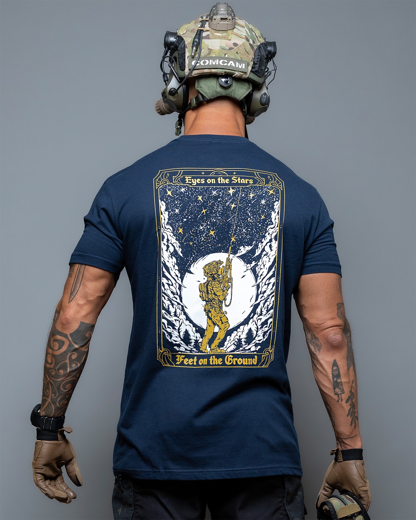 Koszulka T-Shirt Brothers In Arms Stars - Navy
