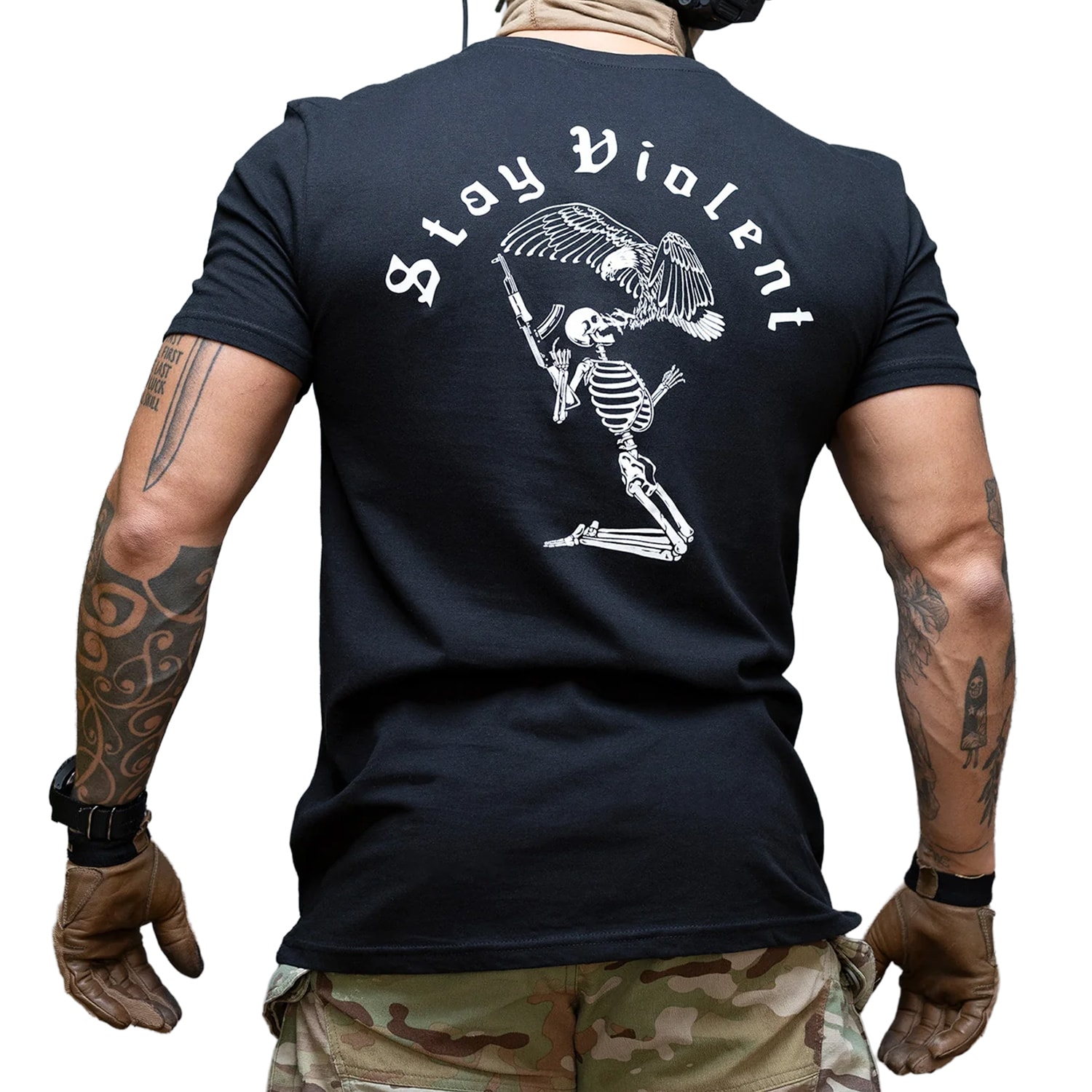 Koszulka T-Shirt Brothers In Arms Stay Violent - Black