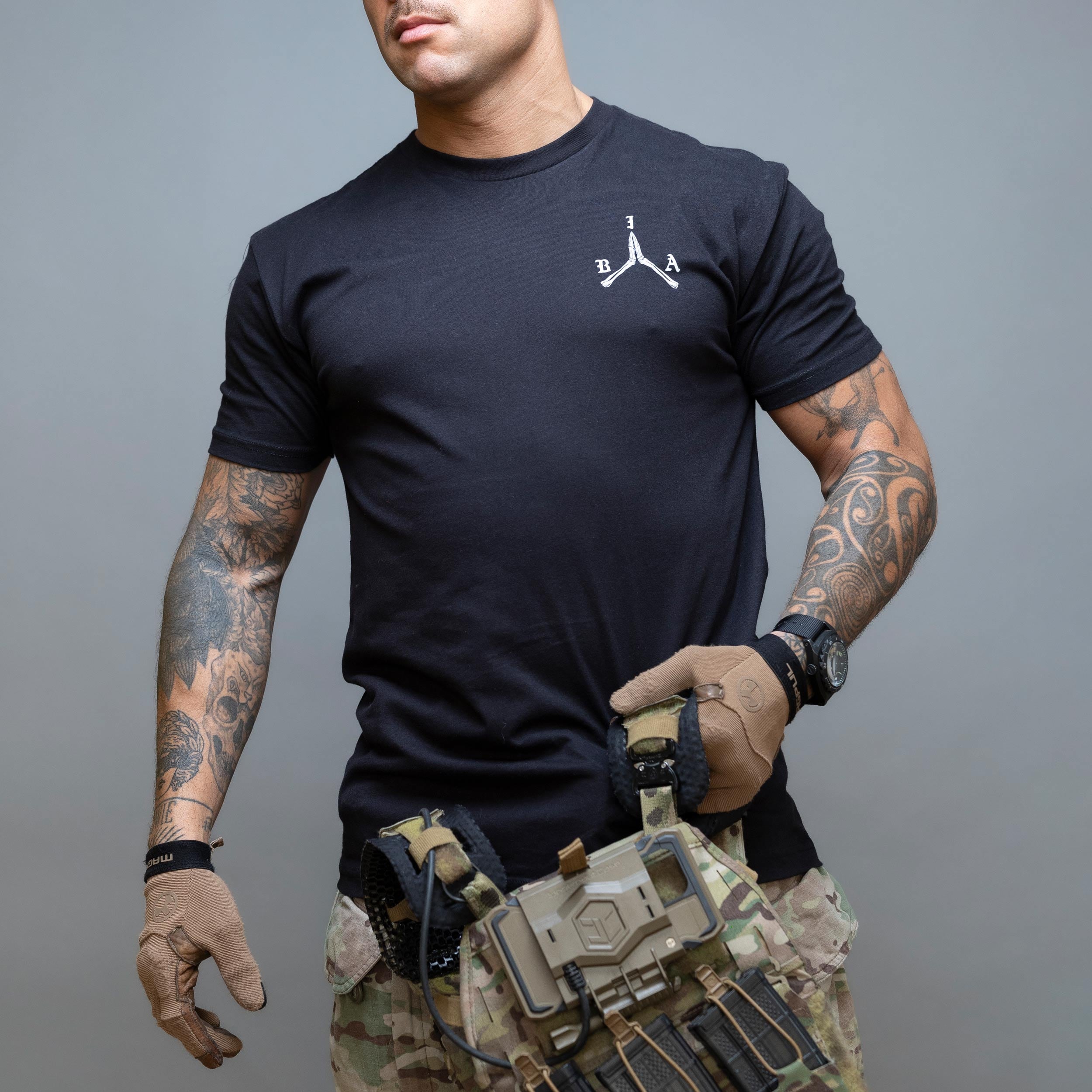 Koszulka T-Shirt Brothers In Arms Stay Violent - Black
