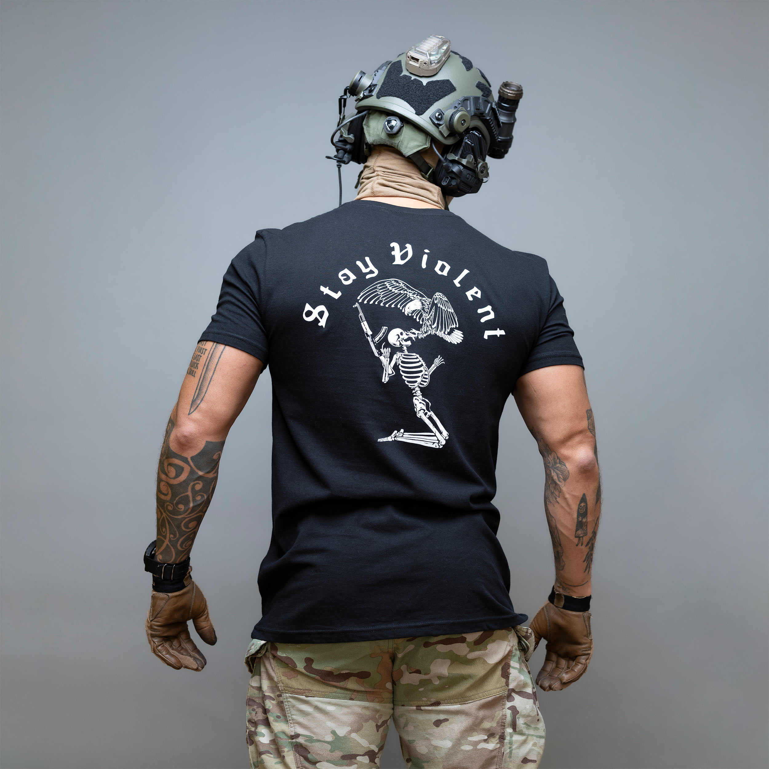 Koszulka T-Shirt Brothers In Arms Stay Violent - Black