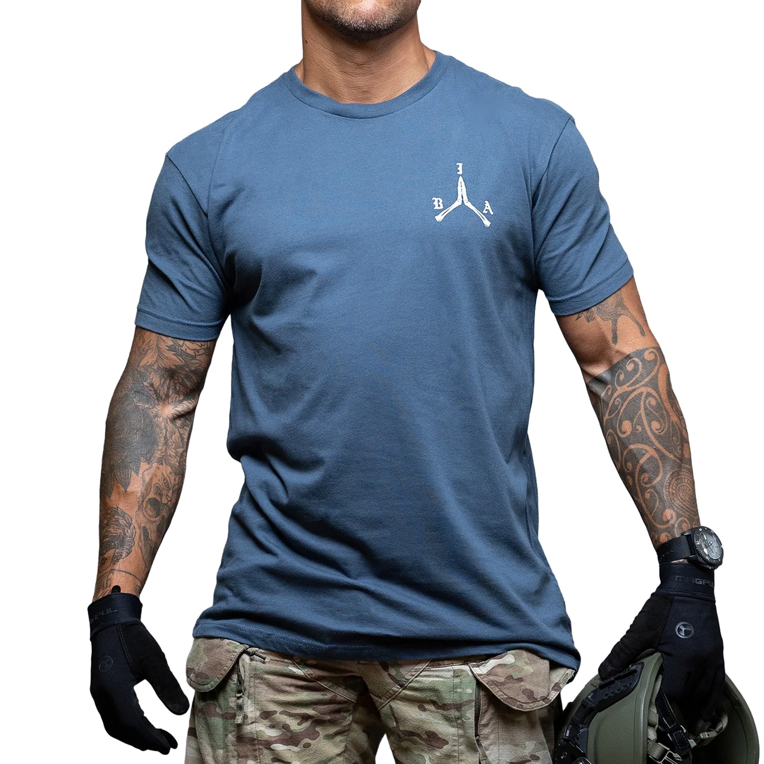 Koszulka T-Shirt Brothers In Arms Stay Violent - Indigo