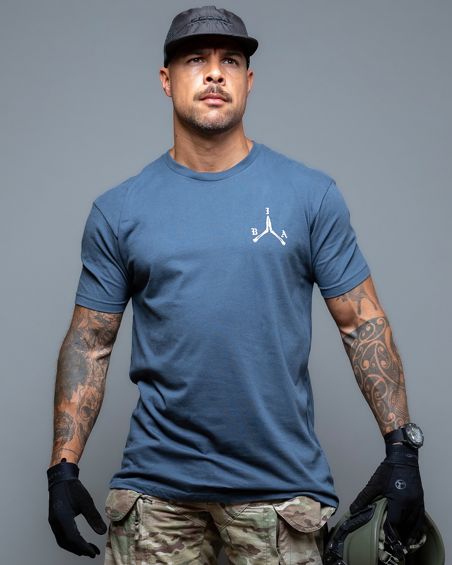 Koszulka T-Shirt Brothers In Arms Stay Violent - Indigo