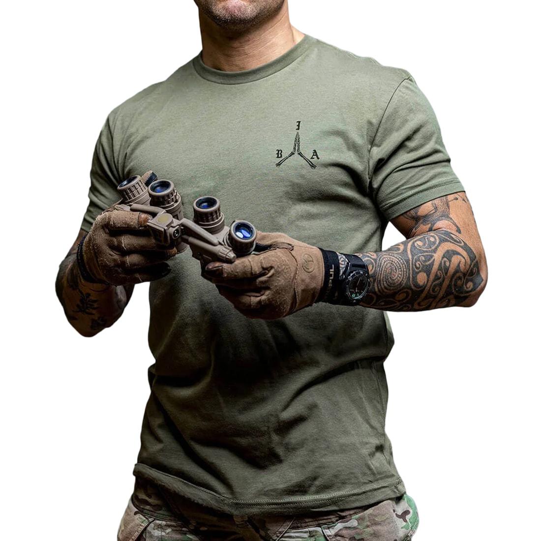 Koszulka T-Shirt Brothers In Arms Stay Violent - Olive