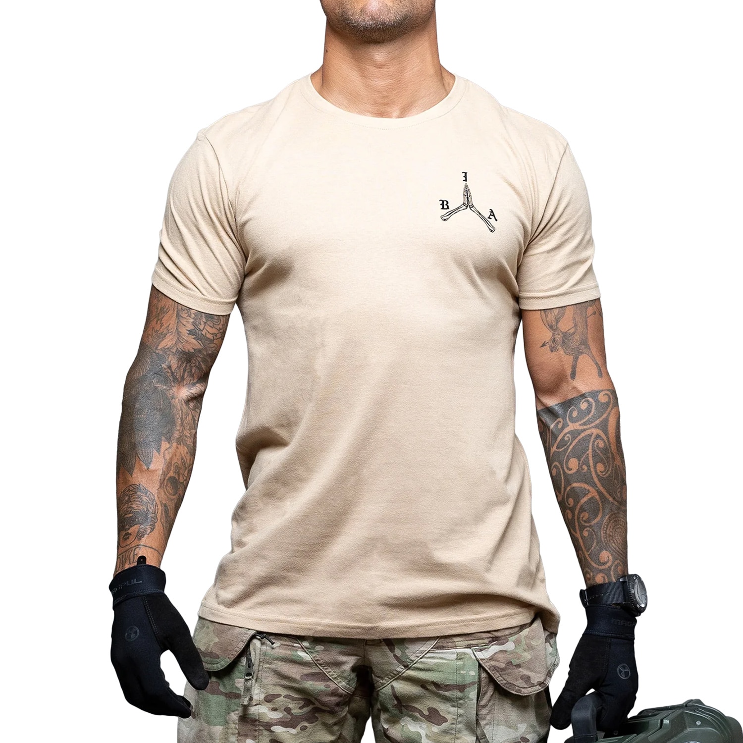 Koszulka T-Shirt Brothers In Arms Stay Violent - Sand