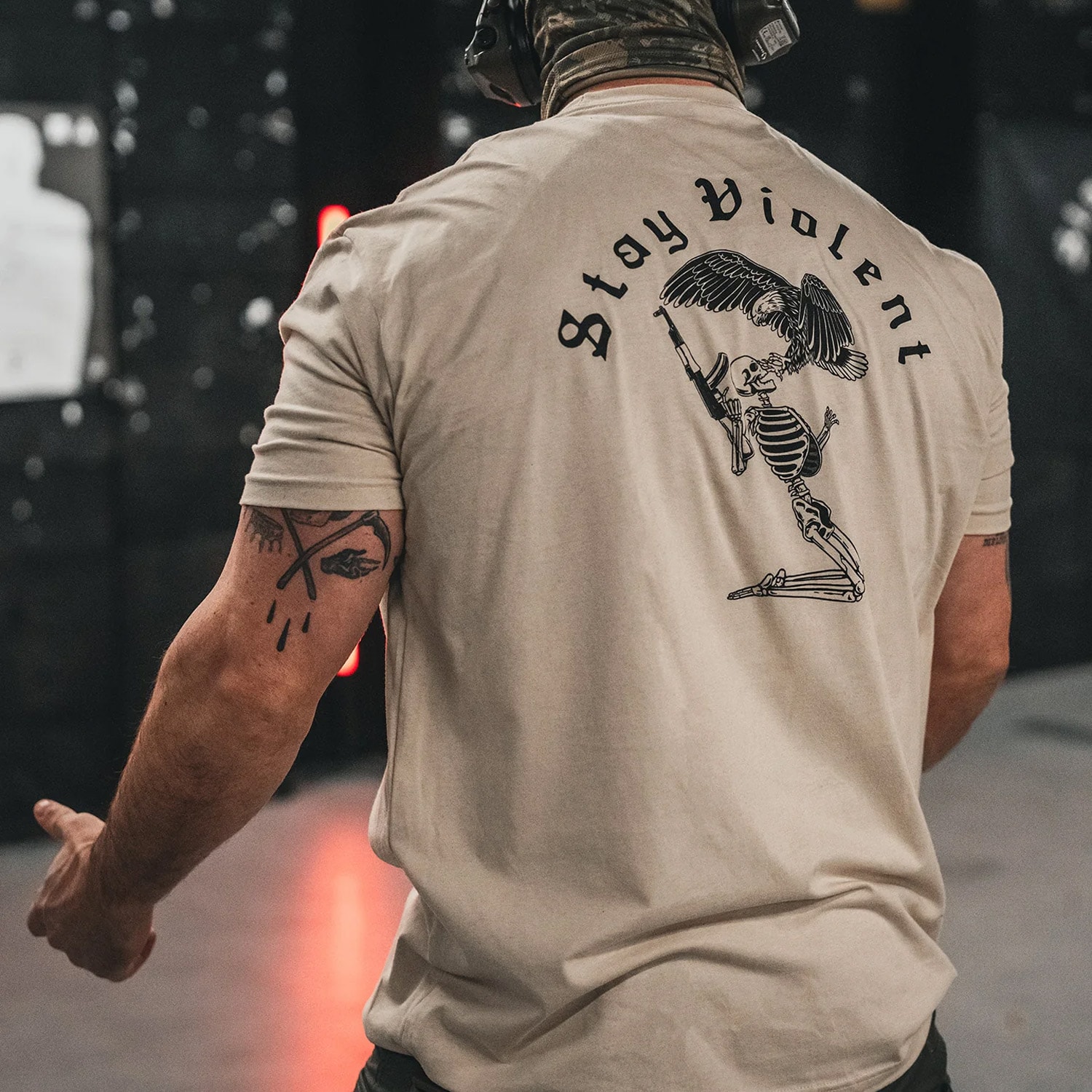 Koszulka T-Shirt Brothers In Arms Stay Violent - Sand