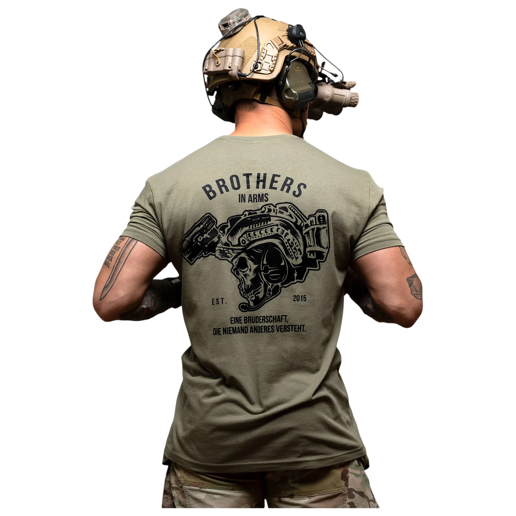 Koszulka T-Shirt Brothers In Arms Team - Olive