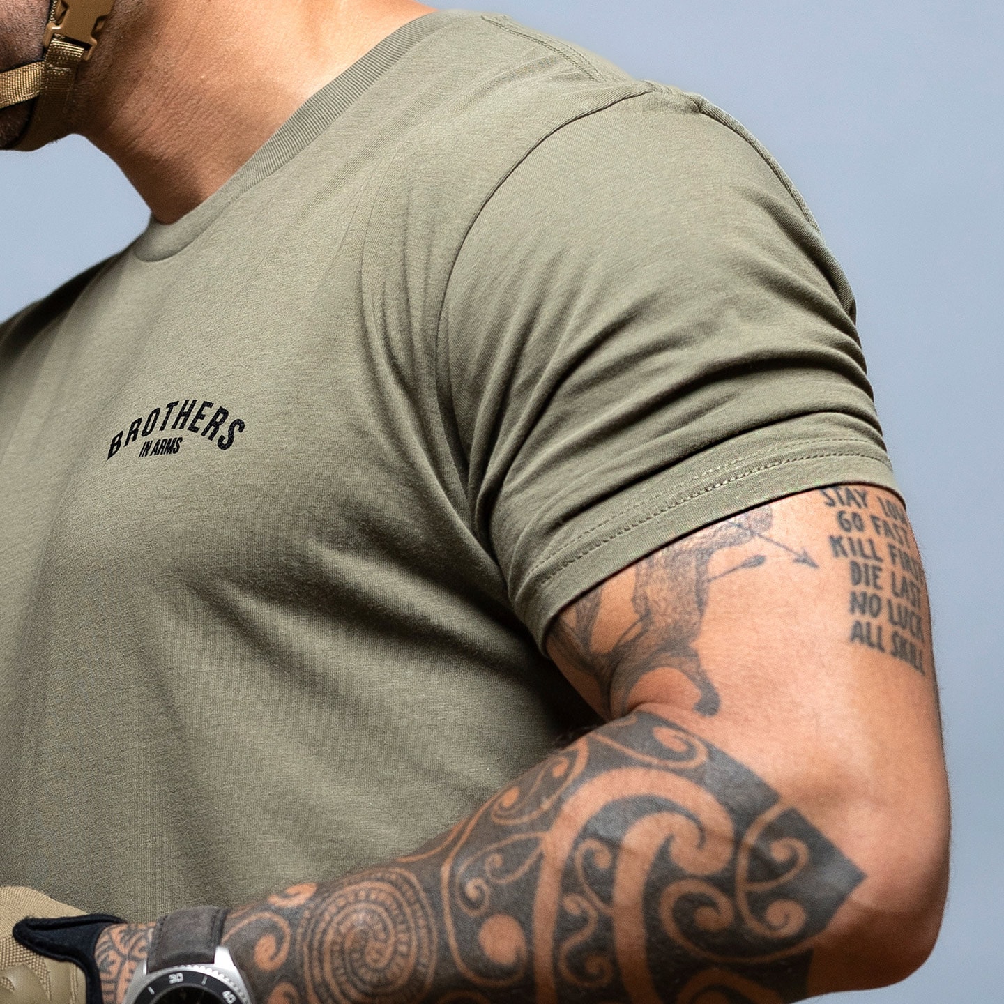 Koszulka T-Shirt Brothers In Arms Team - Olive