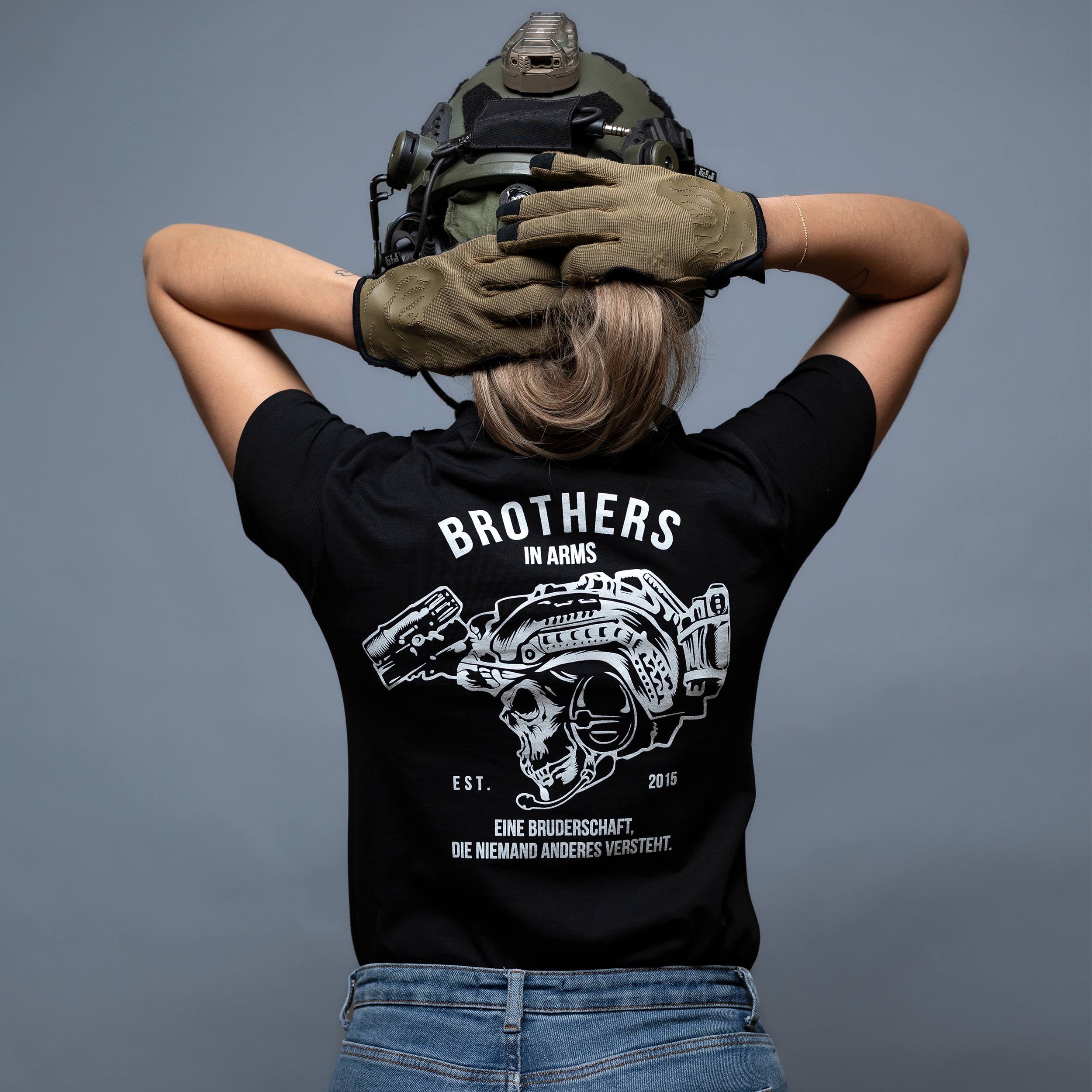 Koszulka T-Shirt damska Brothers In Arms Team - Black