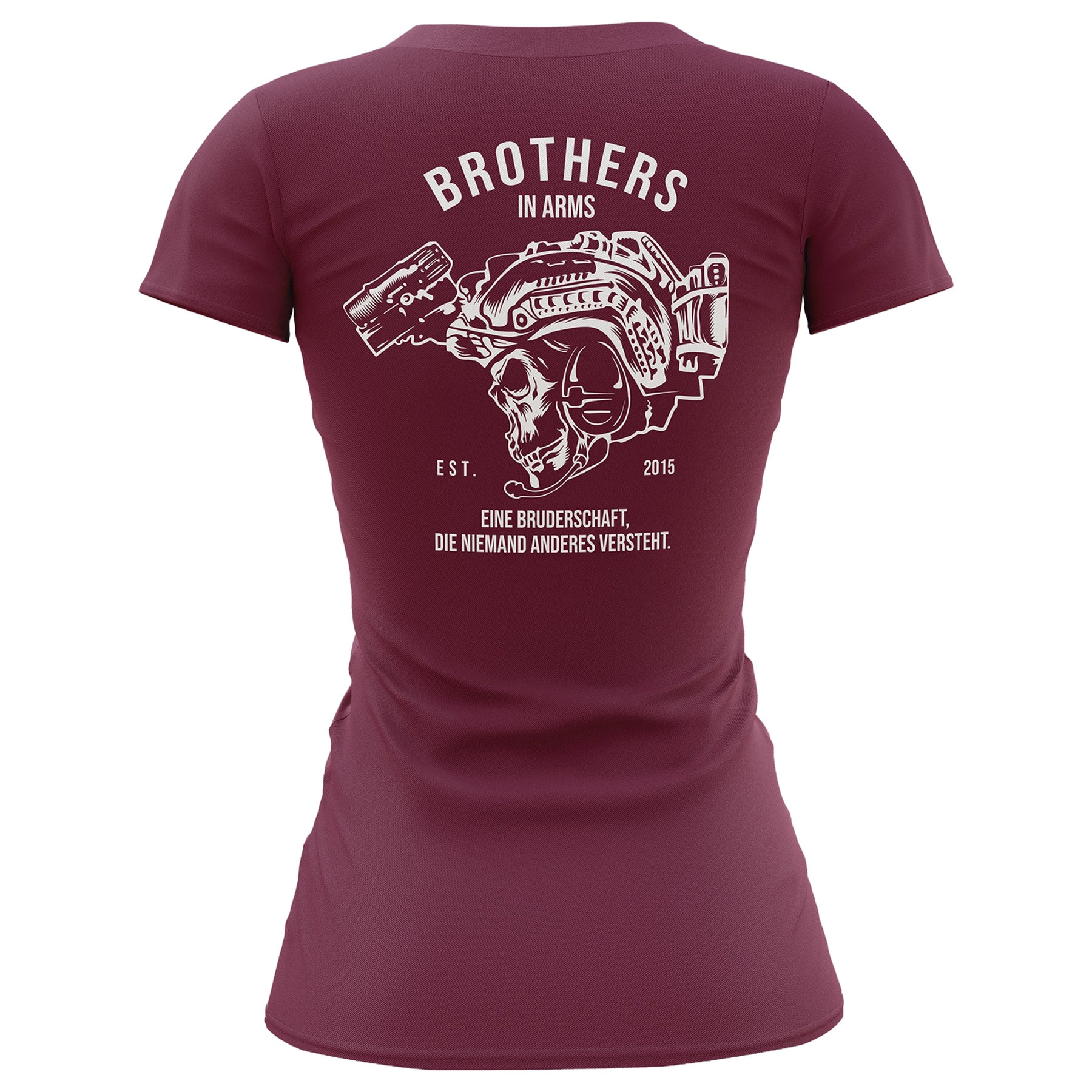 Koszulka T-Shirt damska Brothers In Arms Team - Bordeaux