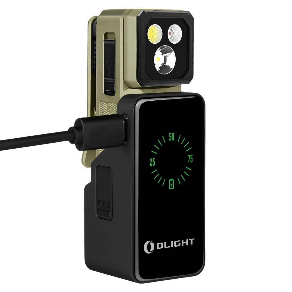 Olight Oclip 2 Ultra Premium Flashlight 580 Lumens - Olive Green