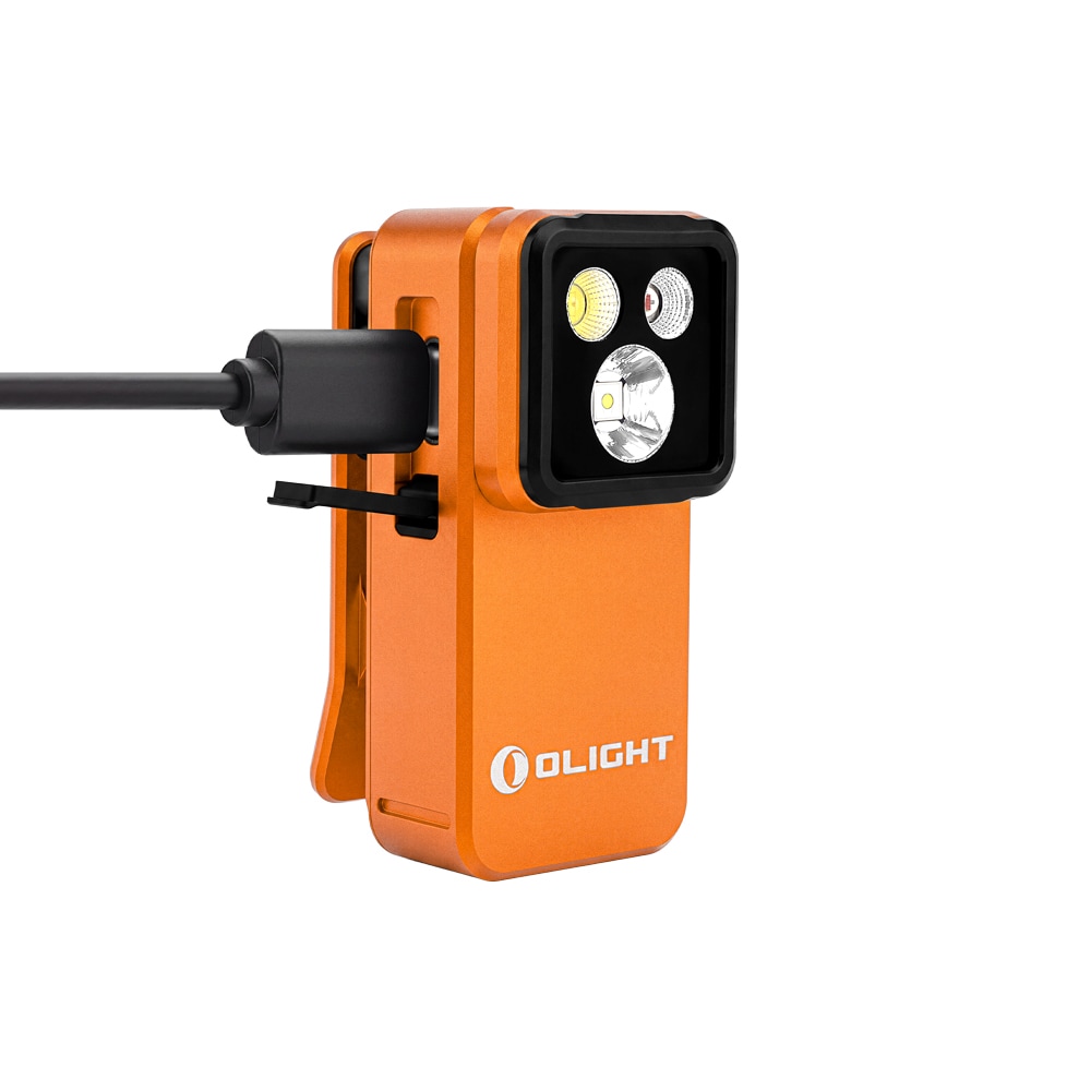 Latarka akumulatorowa Olight Oclip 2 Pro Premium Orange - 530 lumenów