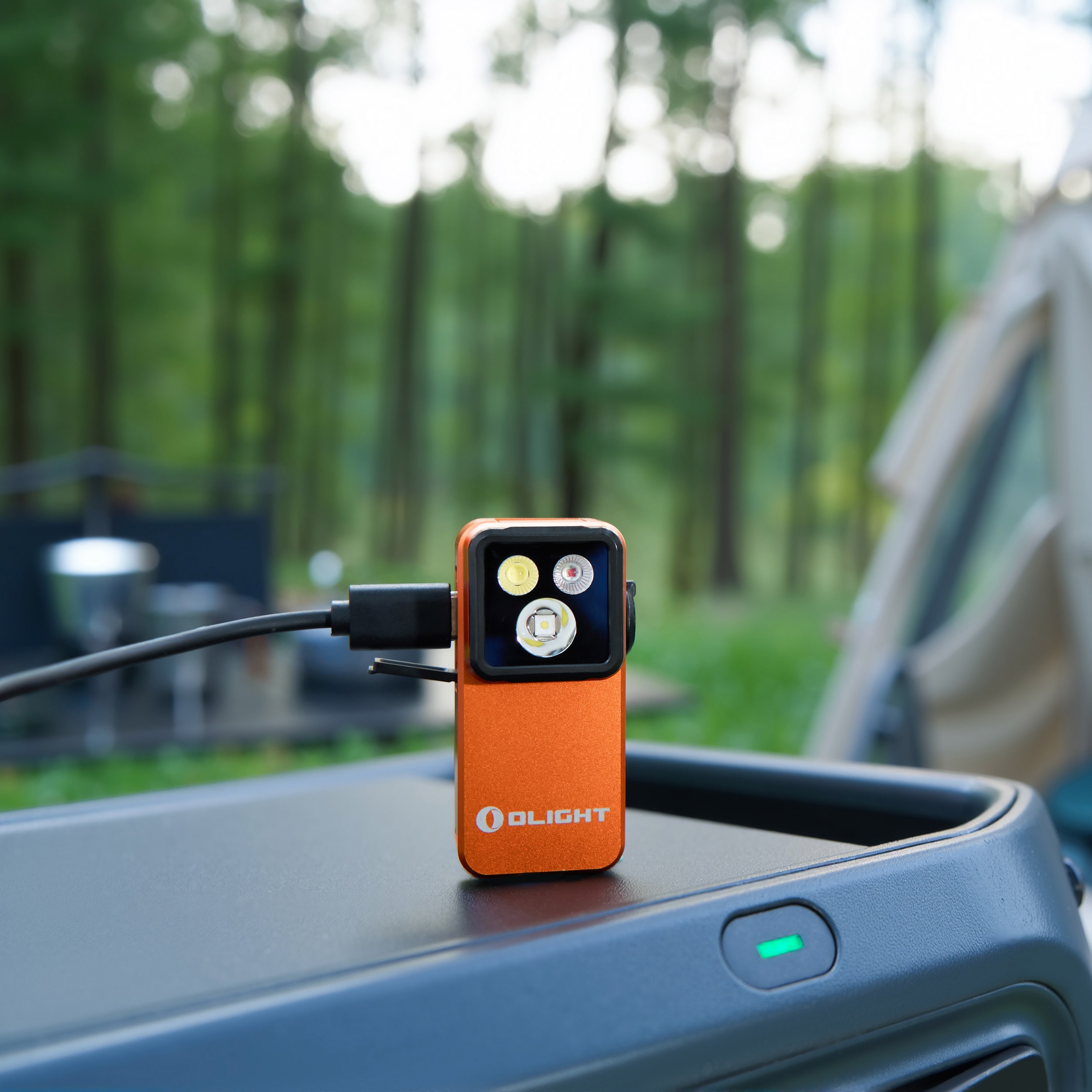 Latarka akumulatorowa Olight Oclip 2 Pro Premium Orange - 530 lumenów