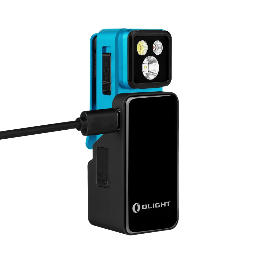Latarka akumulatorowa Olight Oclip 2 Pro Premium Tidal Blue - 530 lumenów