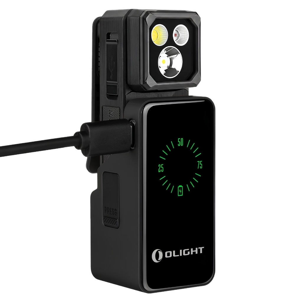 Latarka akumulatorowa Olight Oclip 2 Ultra Premium Onyx Black - 580 lumenów