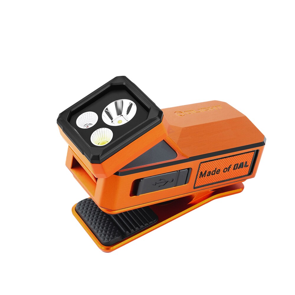 Latarka akumulatorowa Olight Oclip 2 Ultra Amber Orange - 580 lumenów
