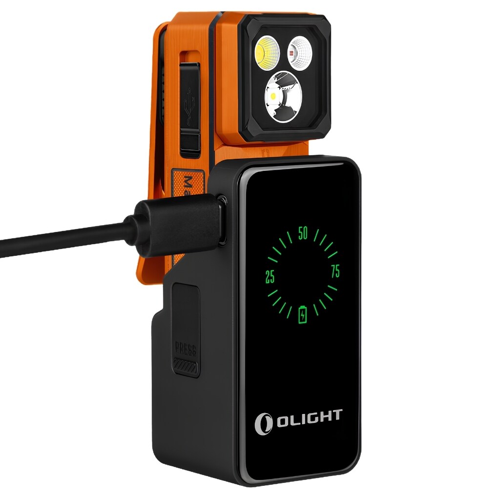 Акумуляторний ліхтар Olight Oclip 2 Ultra Premium Amber Orange - 580 люменів