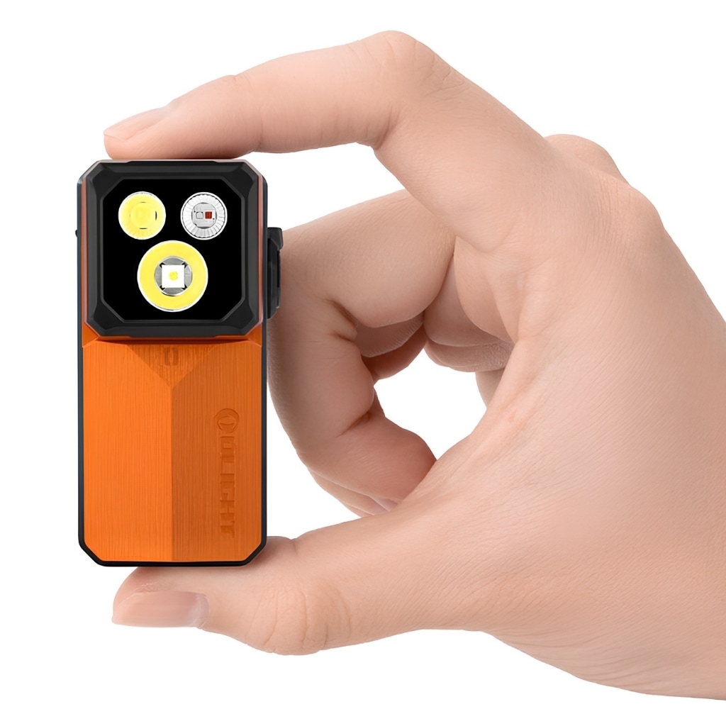 Акумуляторний ліхтар Olight Oclip 2 Ultra Premium Amber Orange - 580 люменів