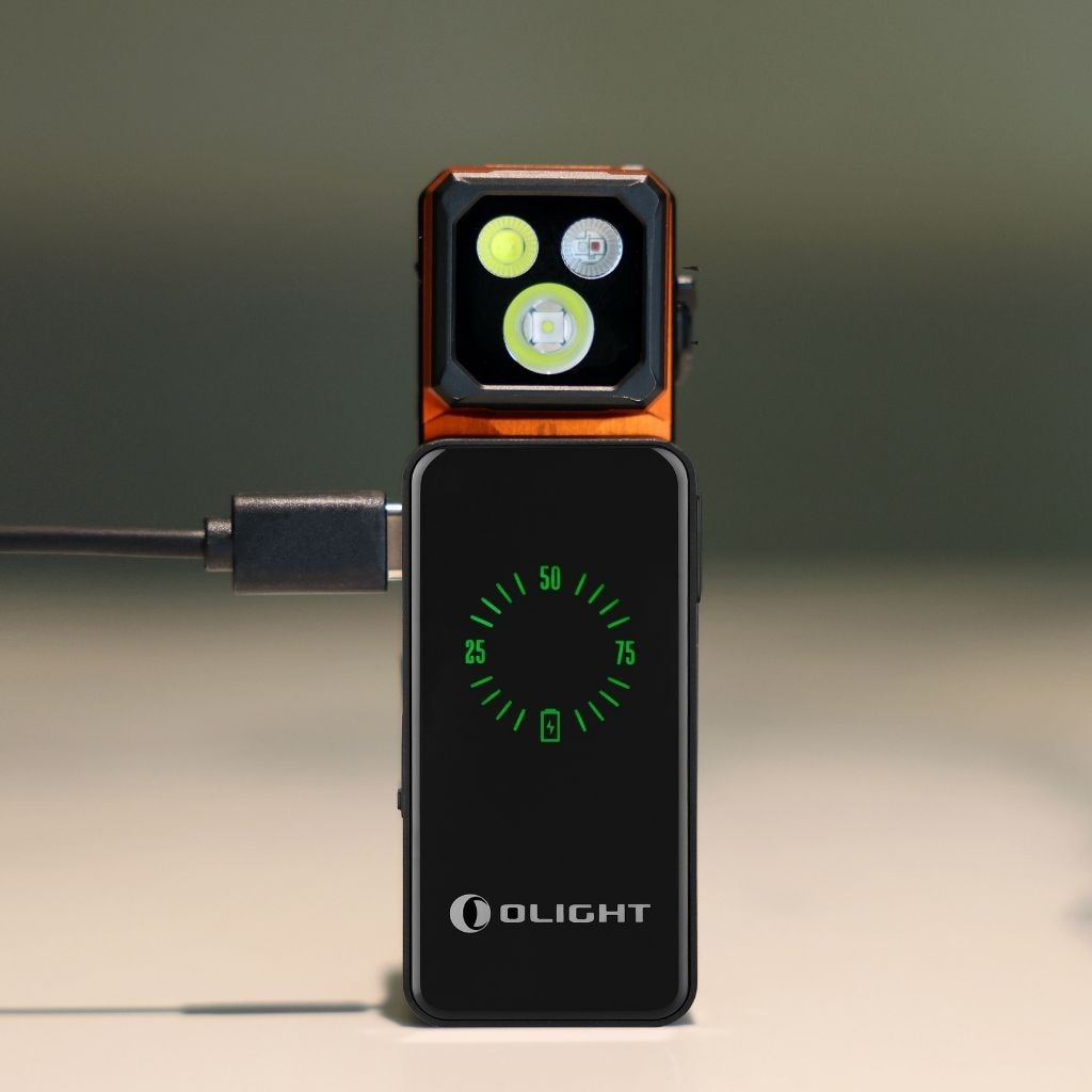 Акумуляторний ліхтар Olight Oclip 2 Ultra Premium Amber Orange - 580 люменів
