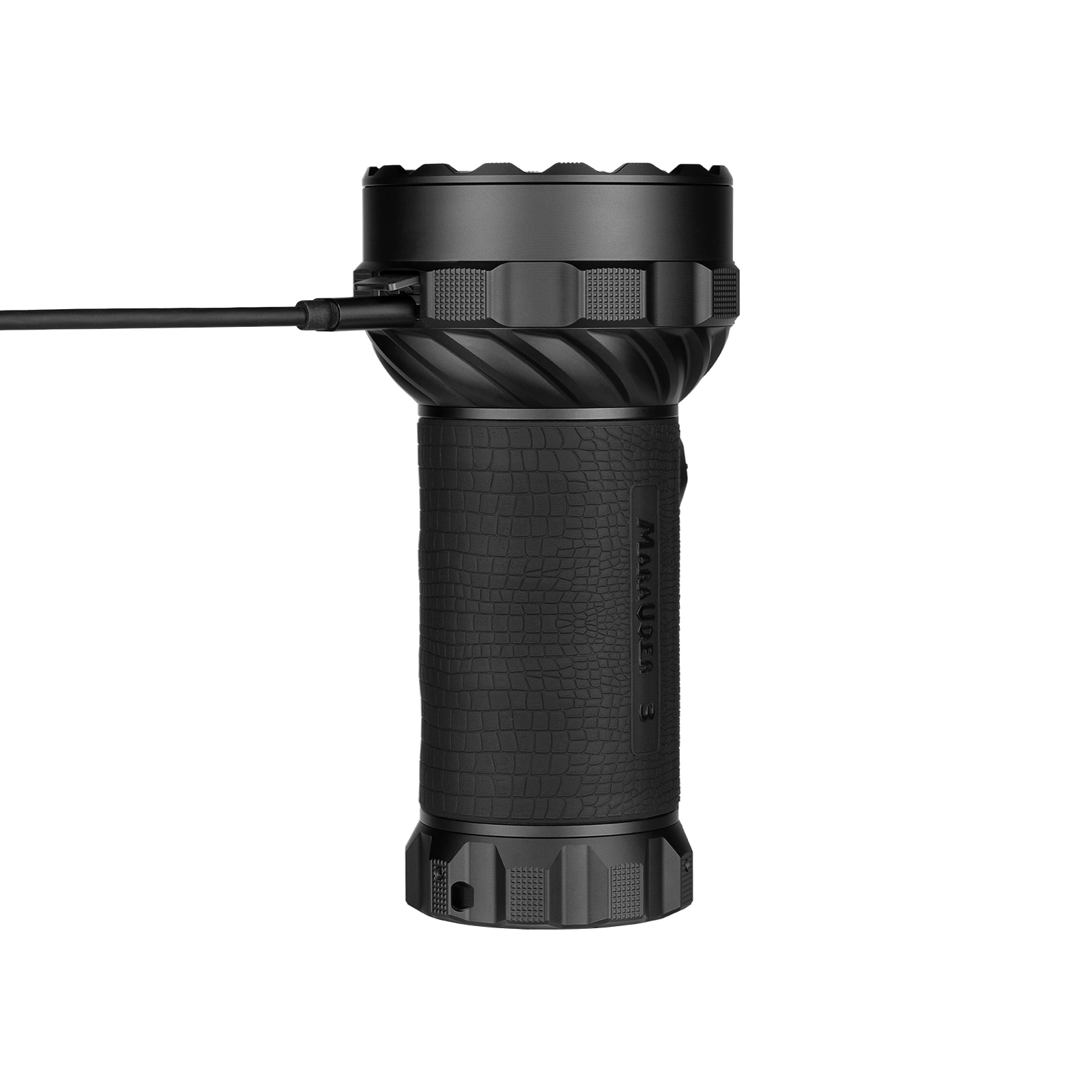 Latarka akumulatorowa Olight Marauder 3 Cool White z funkcją powerbanku Black - 25000 lumenów, zasięg 1050 m