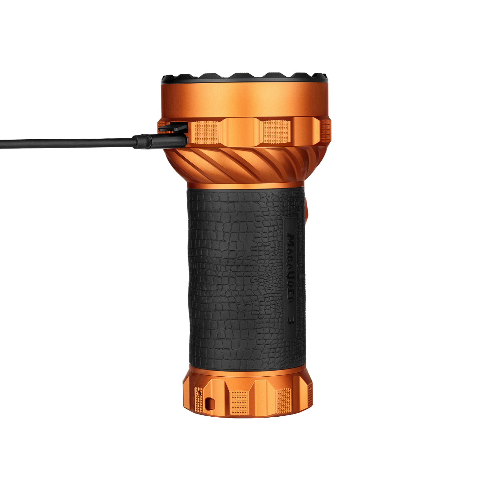 Latarka akumulatorowa Olight Marauder 3 Cool White z funkcją powerbanku Orange - 25000 lumenów, zasięg 1050 m