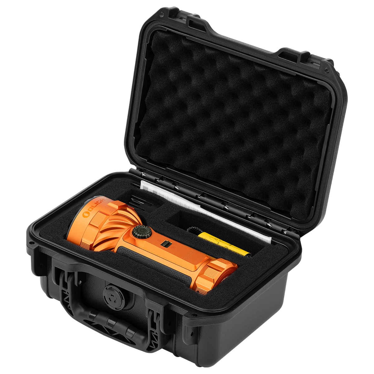 Latarka akumulatorowa Olight Marauder 3 Cool White z funkcją powerbanku Orange - 25000 lumenów, zasięg 1050 m