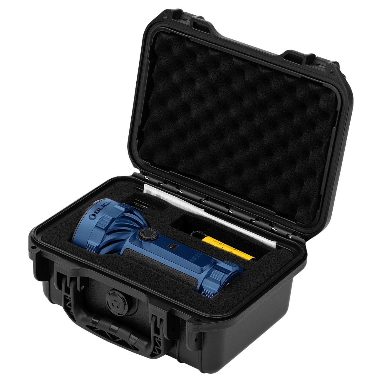 Latarka akumulatorowa Olight Marauder 3 Cool White z funkcją powerbanku Midnight Blue - 25000 lumenów, zasięg 1050 m