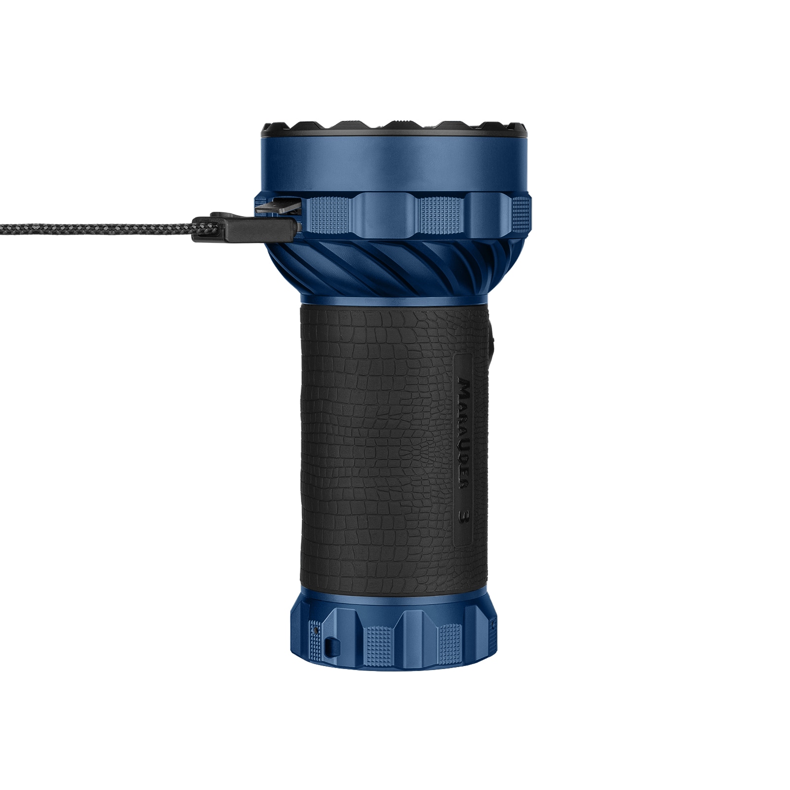 Latarka akumulatorowa Olight Marauder 3 Cool White z funkcją powerbanku Midnight Blue - 25000 lumenów, zasięg 1050 m
