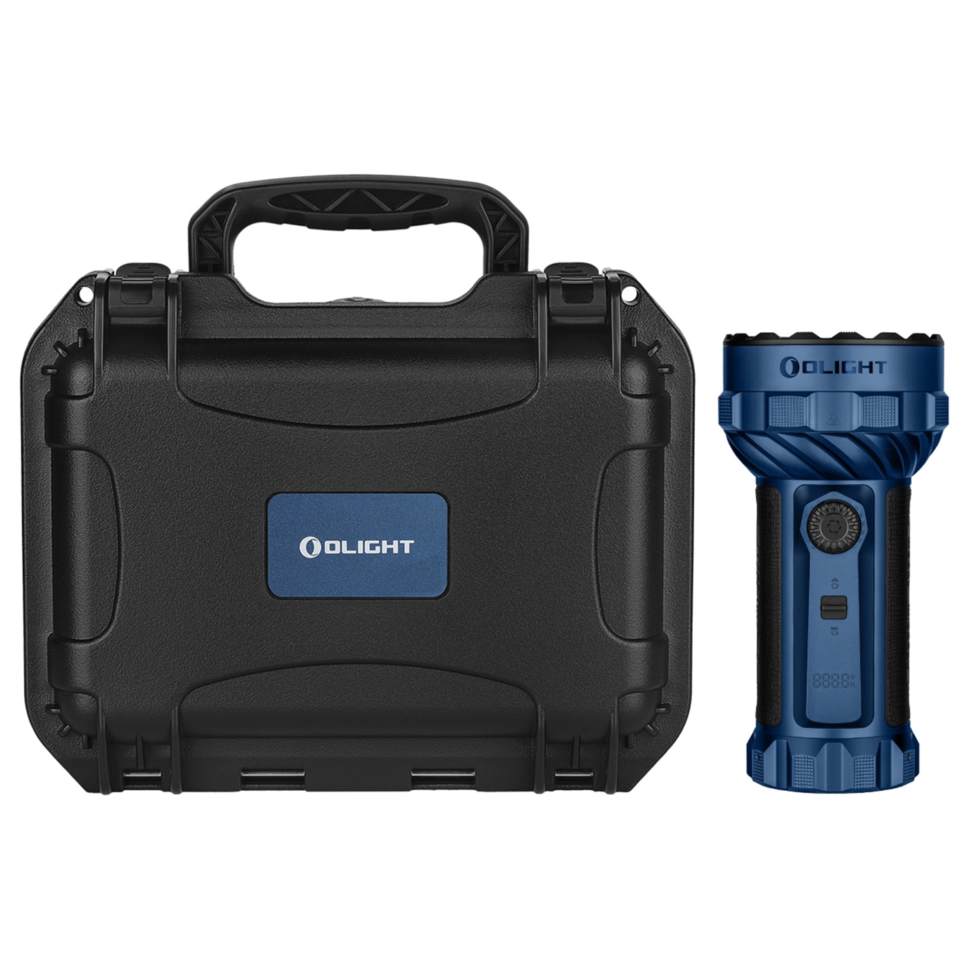 Latarka akumulatorowa Olight Marauder 3 Cool White z funkcją powerbanku Midnight Blue - 25000 lumenów, zasięg 1050 m